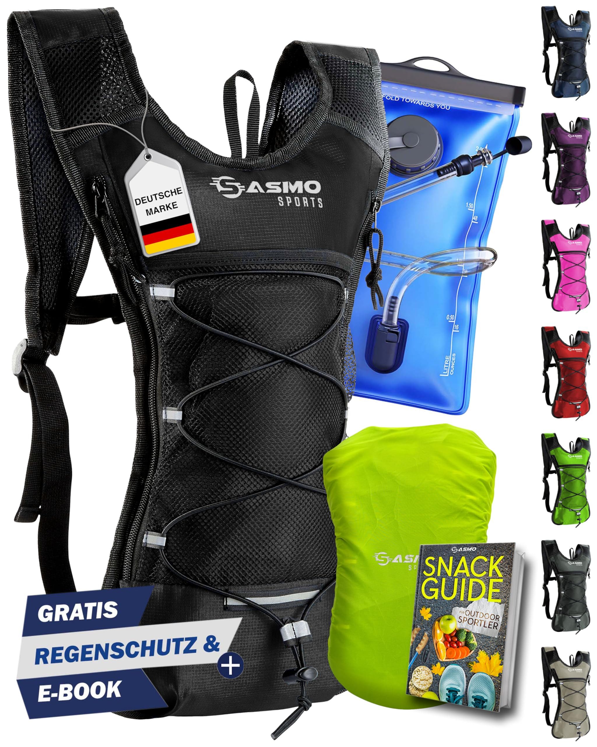 Sasmo Trinkrucksack mit Thermofach, Trinkrucksack Laufen günstig online kaufen