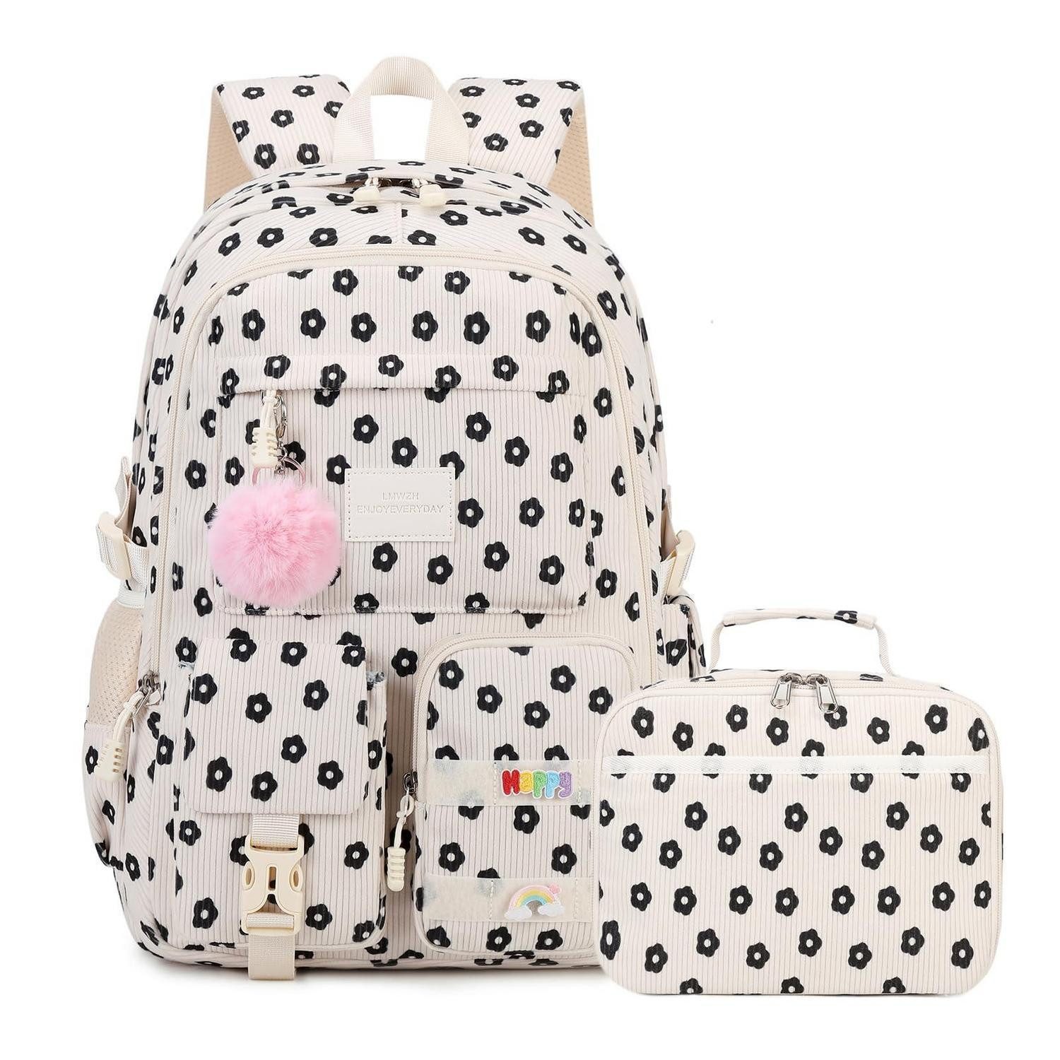 LuxusKollektion Schulrucksack Schulrucksack Mädchen Teenager z-Plum-Blossom