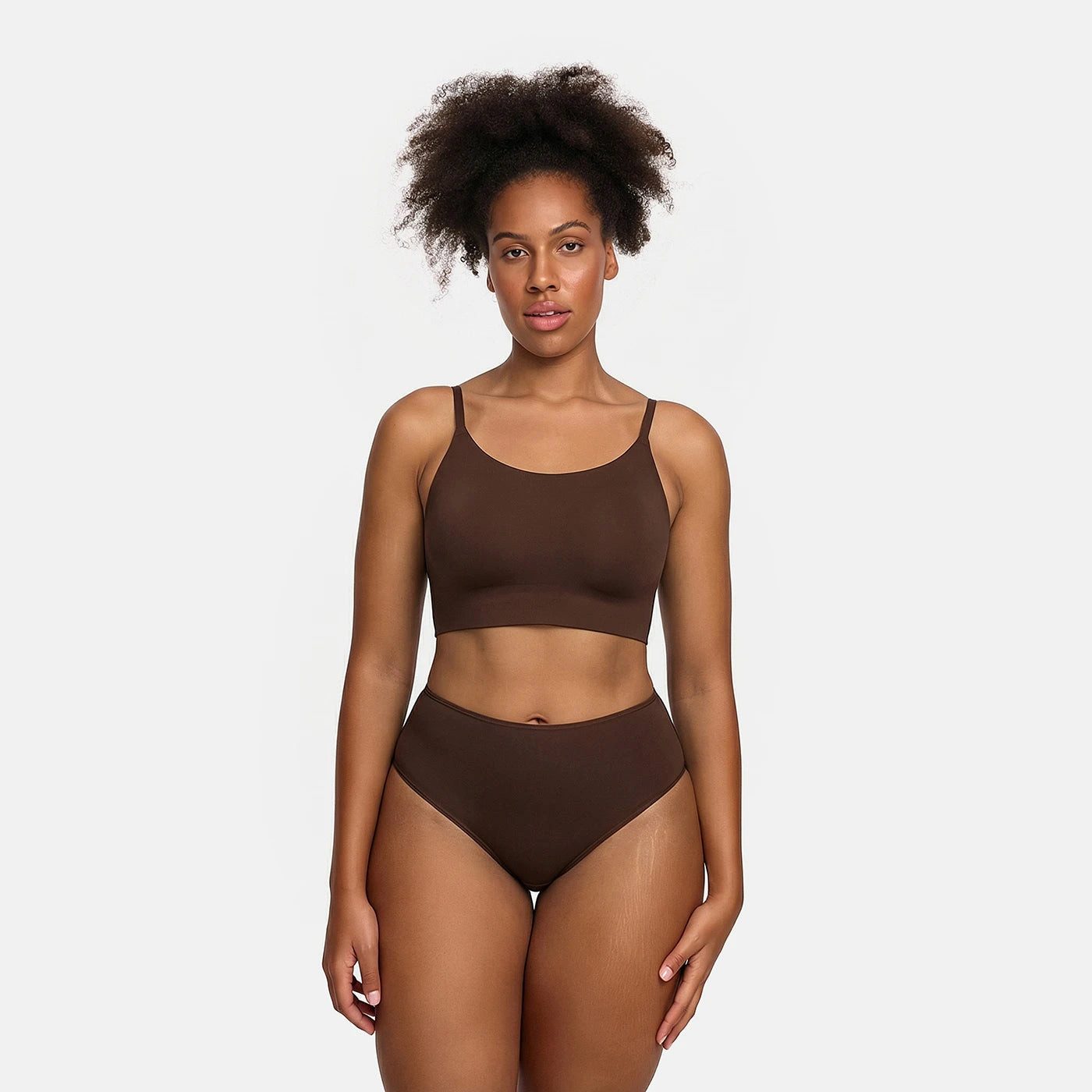 High-Waist-Slip High-Waist Slip, 3er Pack-Braun-M