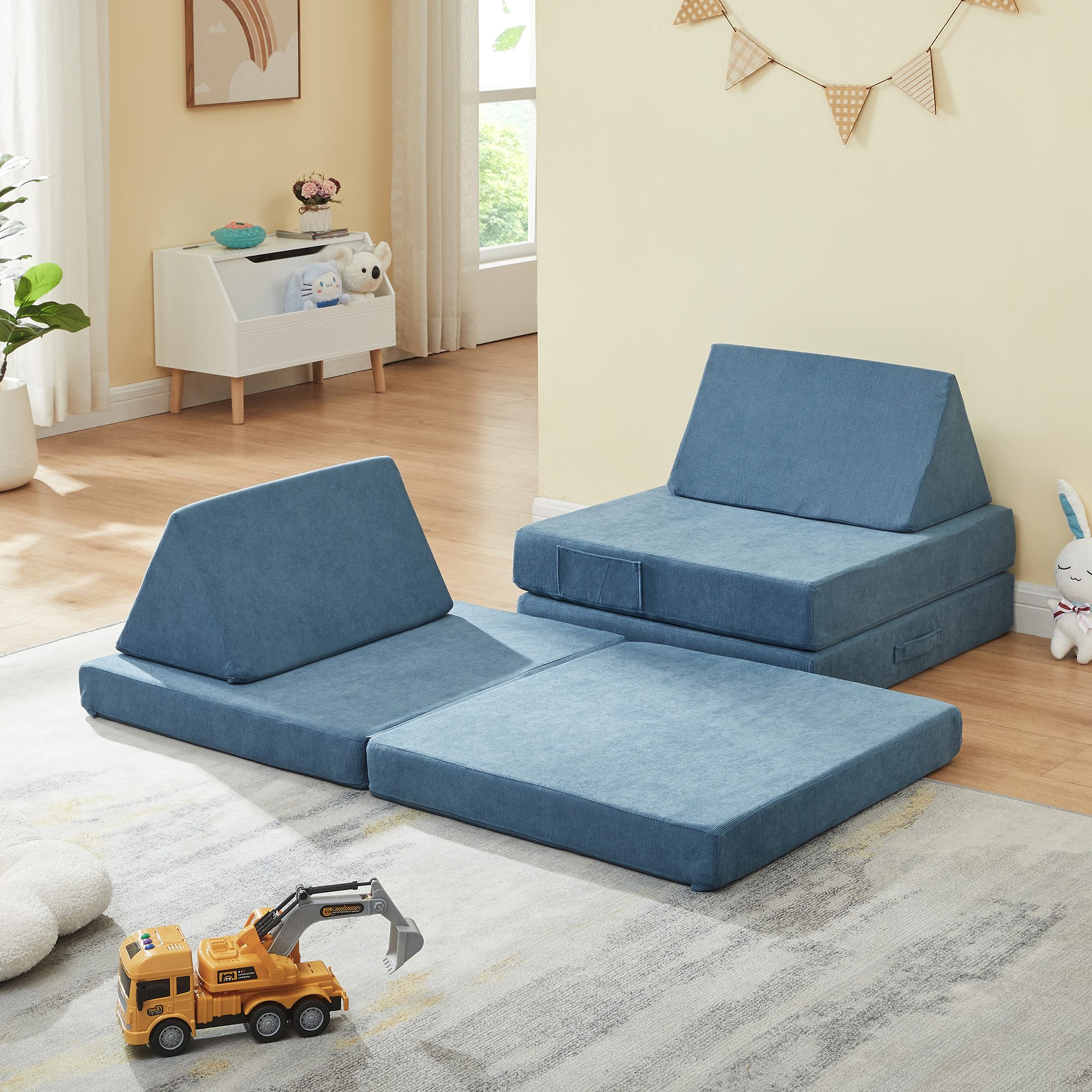 en.casa Kindersofa, 5 Teile, Spielsofa »Norhulta« günstig online kaufen