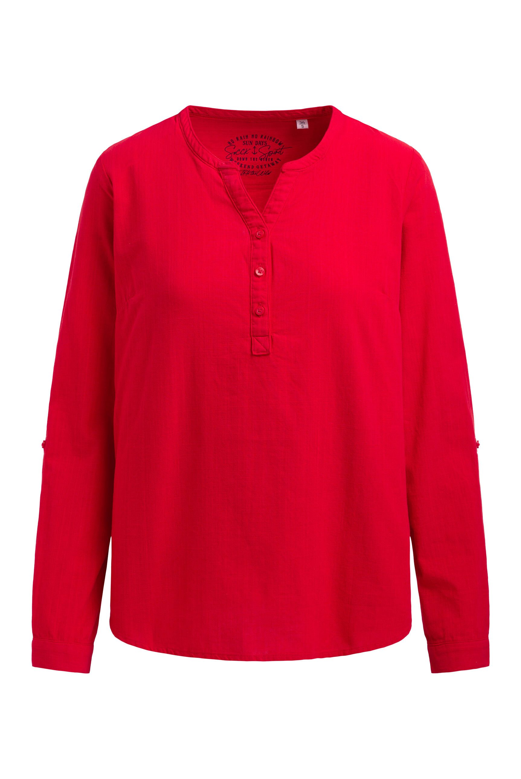 SOCCX Langarmbluse im Turn-Up-Look günstig online kaufen