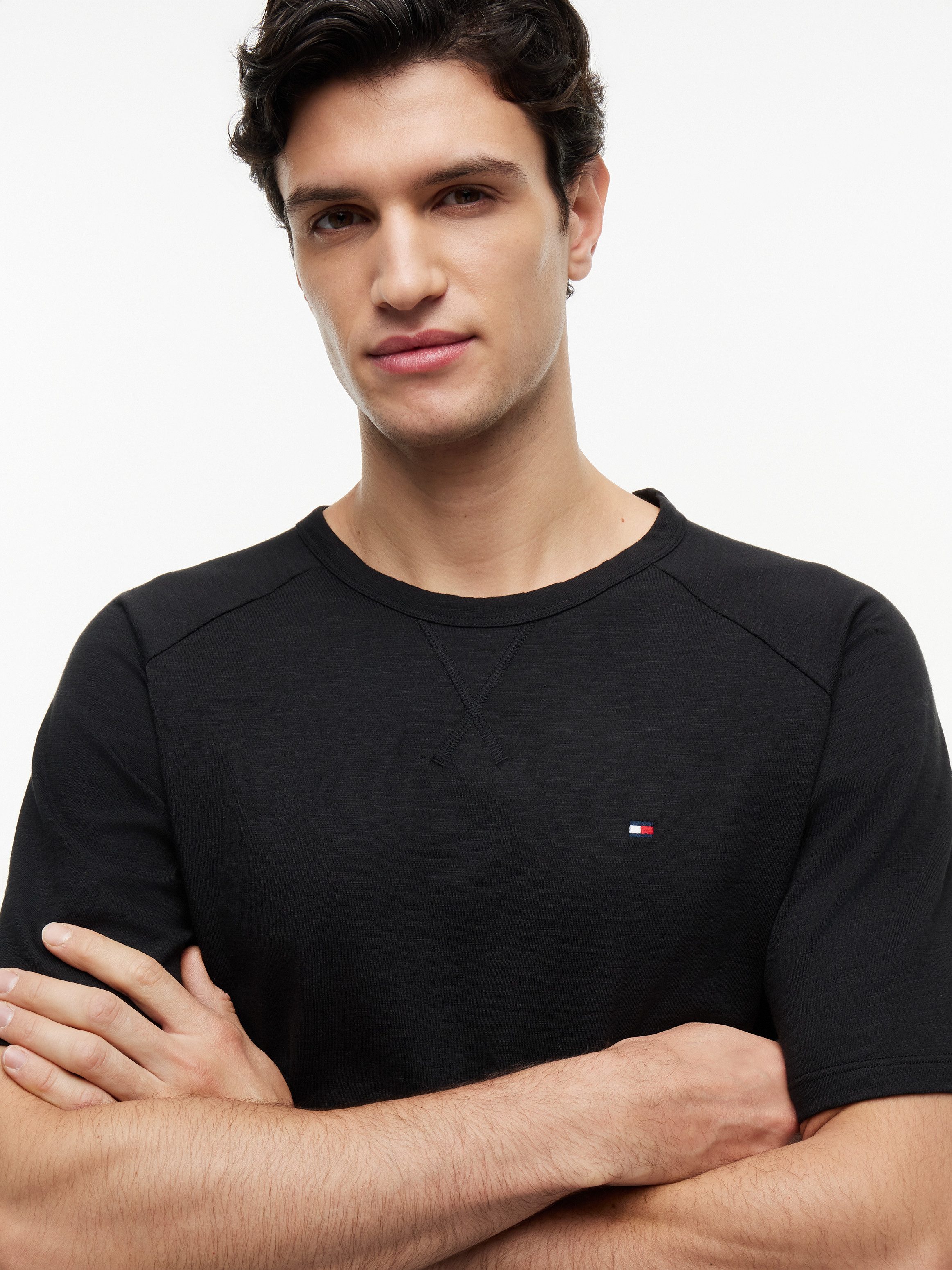 Tommy Hilfiger Underwear T-Shirt strukturiert, mit Raglanärmeln – Bild 3 von 5