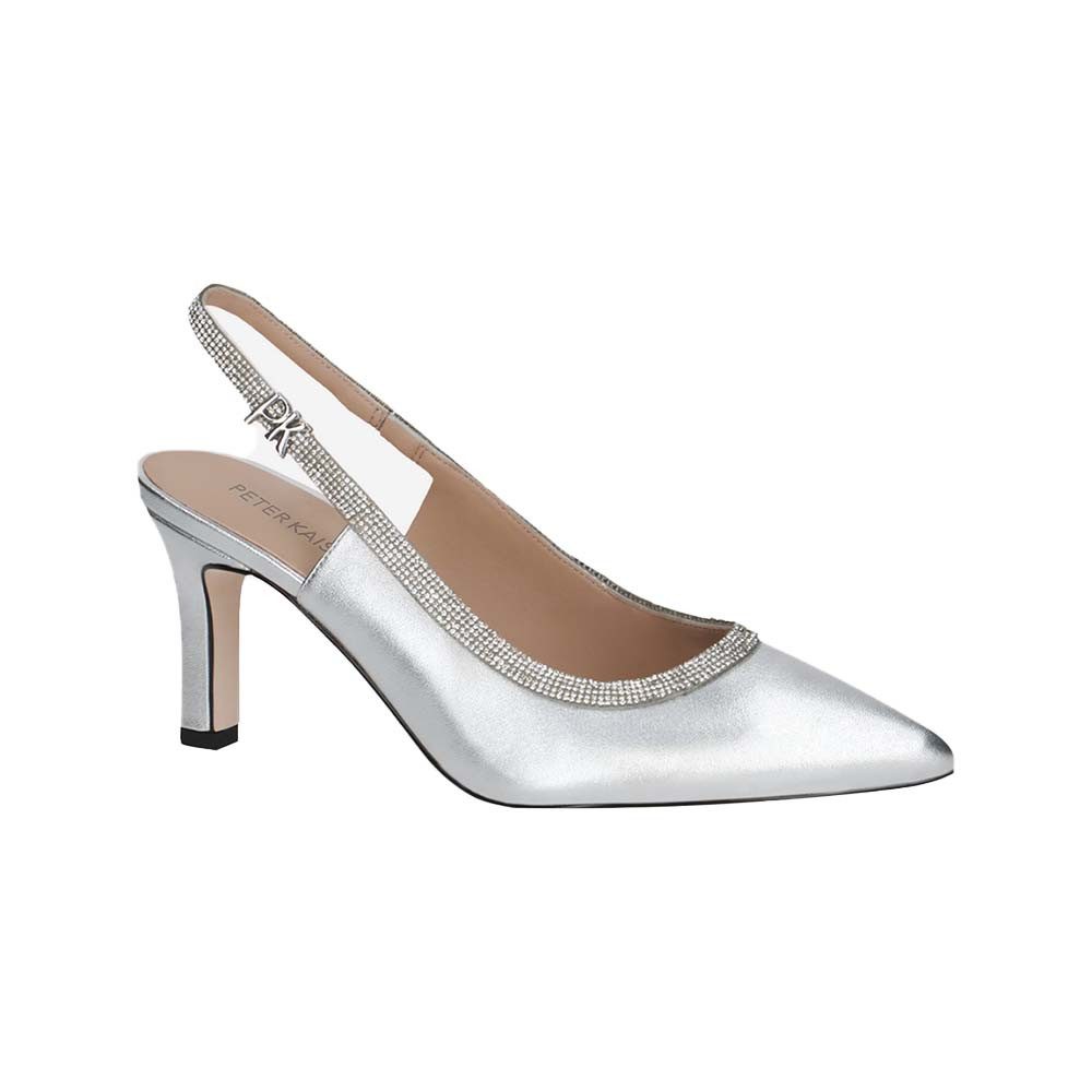 Peter Kaiser 9-79641 941 Silber-Metallic – 85 mm Pfennigabsatz mit Glitzer- günstig online kaufen