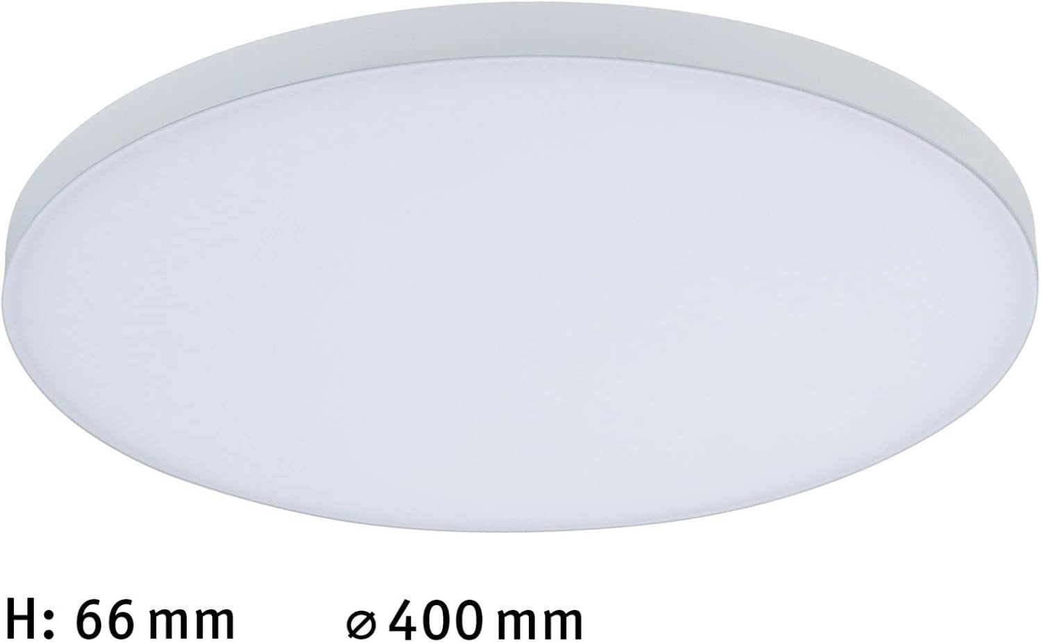 Paulmann Einbauleuchte LED Panel Deckenleuchte Einbaulampe 19W 3000K 2130lm Rund 40cm, Farbsteuerung Einbaupanel Panel Decke Einbaustrahler Deckenlampe