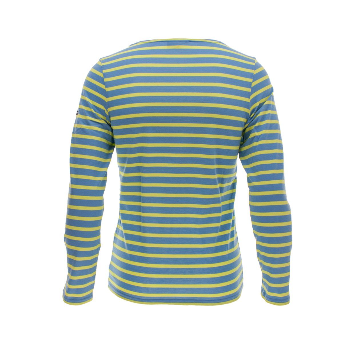 Unisex Baumwolle aus James Streifen Modern 9858 mit Saint Shirt Minquiers Oxygene/Lime(.P) Langarmshirt