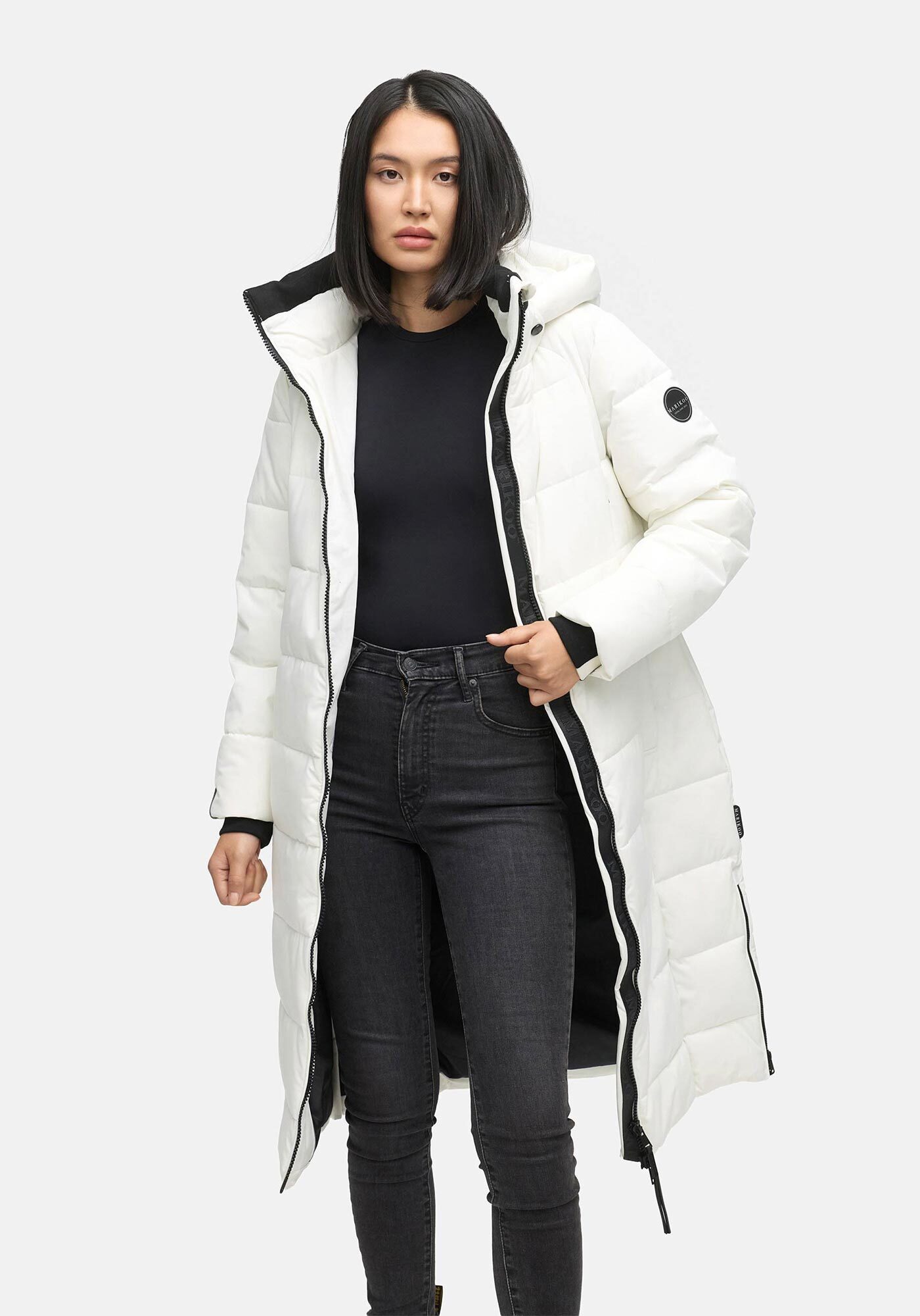 Marikoo Winterjacke Lanitaa Steppmantel mit abnehmbarer Kapuze