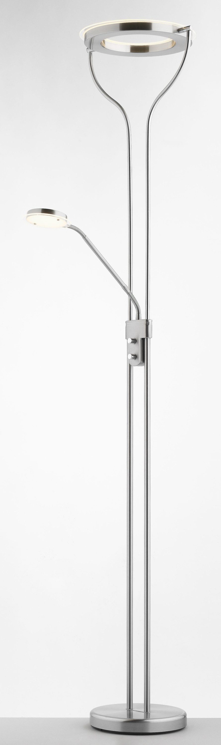 casa NOVA Stehlampe casa NOVA LED-Fluter SEATTLE II DH 30x180 cm silber, Warmweiß