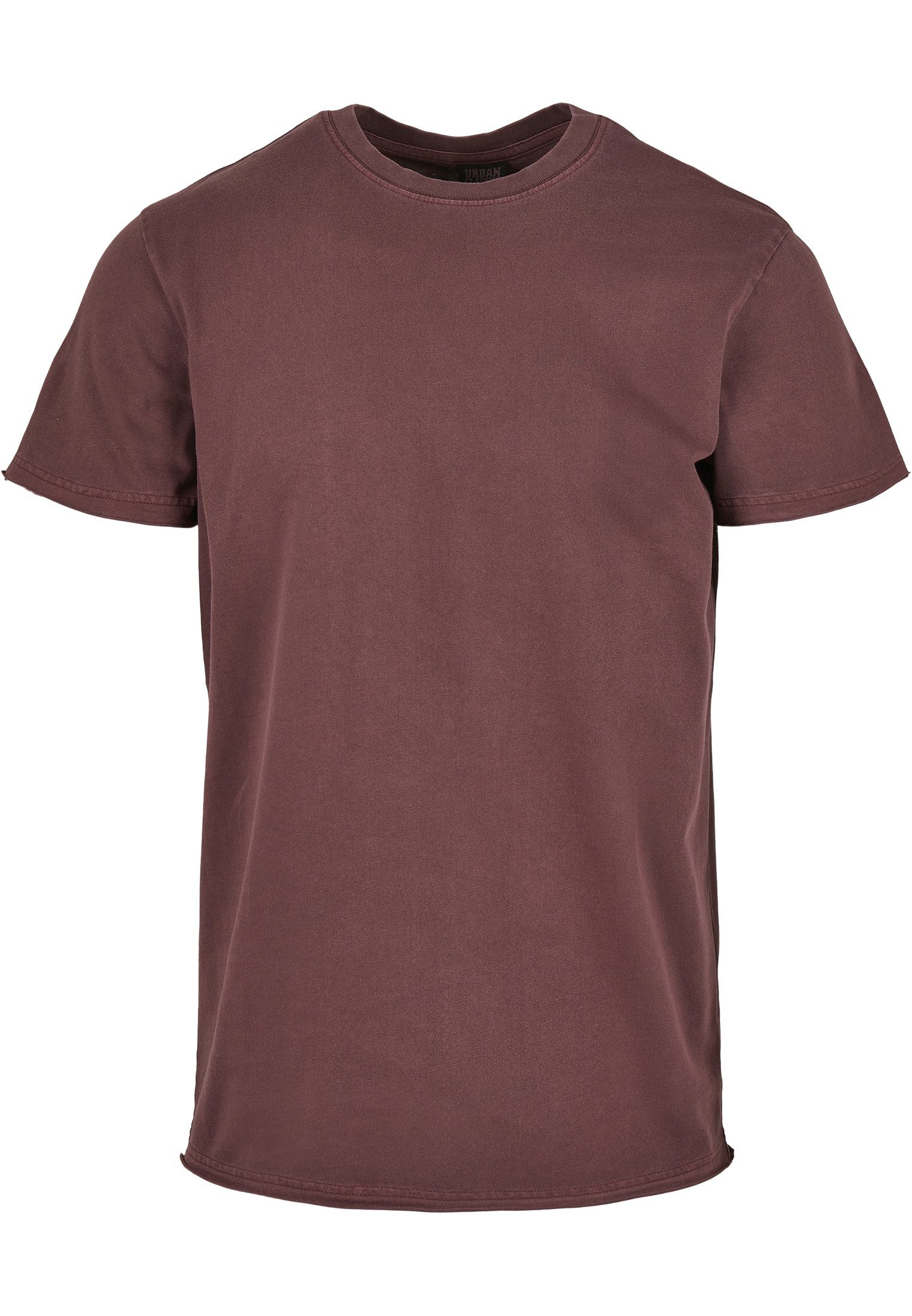 T-Shirt CLASSICS Tee Basic Edge (1-tlg) Herren Pigment Open Dyed cherry URBAN