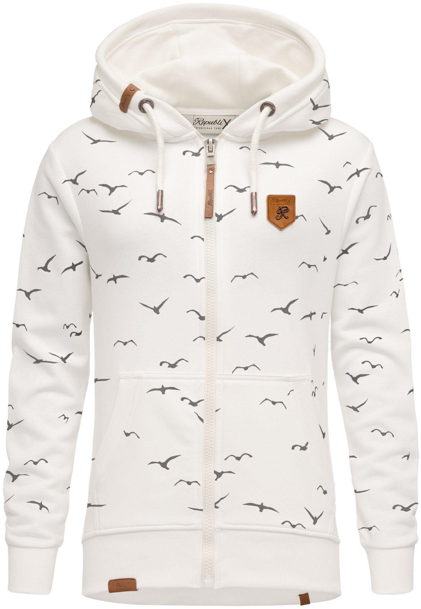 Damen Kapuzenpullover – Sweatjacke Aus Baumwolle/Polyester – Langarm Hoodie RD-008