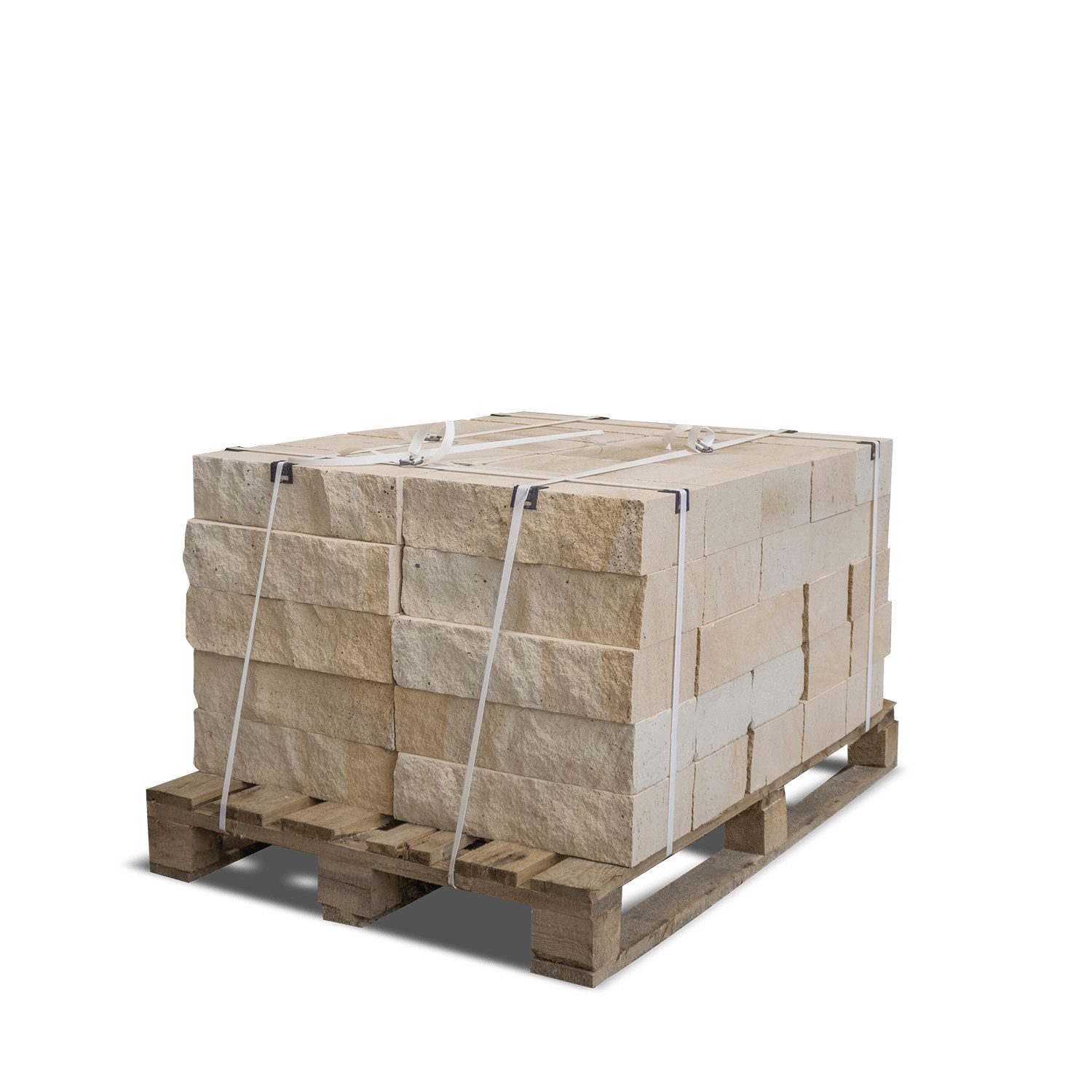 GALAMIO Mauerstein Sandstein 40*20*10 gesägt & gebrochen (Palette, 1-St)