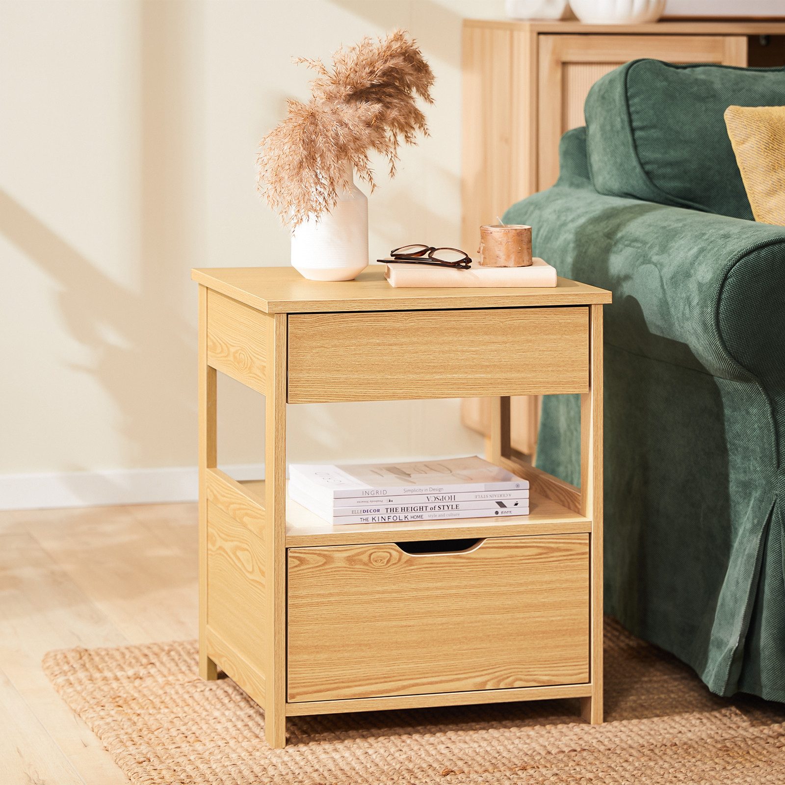 SoBuy Nachttisch FRG258, Nachttisch Nachtschrank mit günstig online kaufen