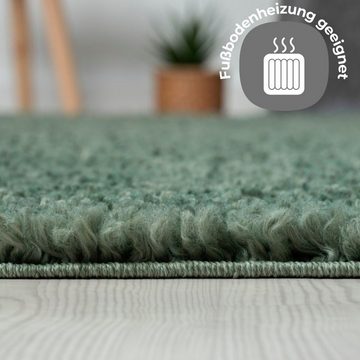 Teppich Banji, my home, rund, Höhe: 37 mm, Uni Farben, weich und flauschig, auch als rechteckig erhältlich