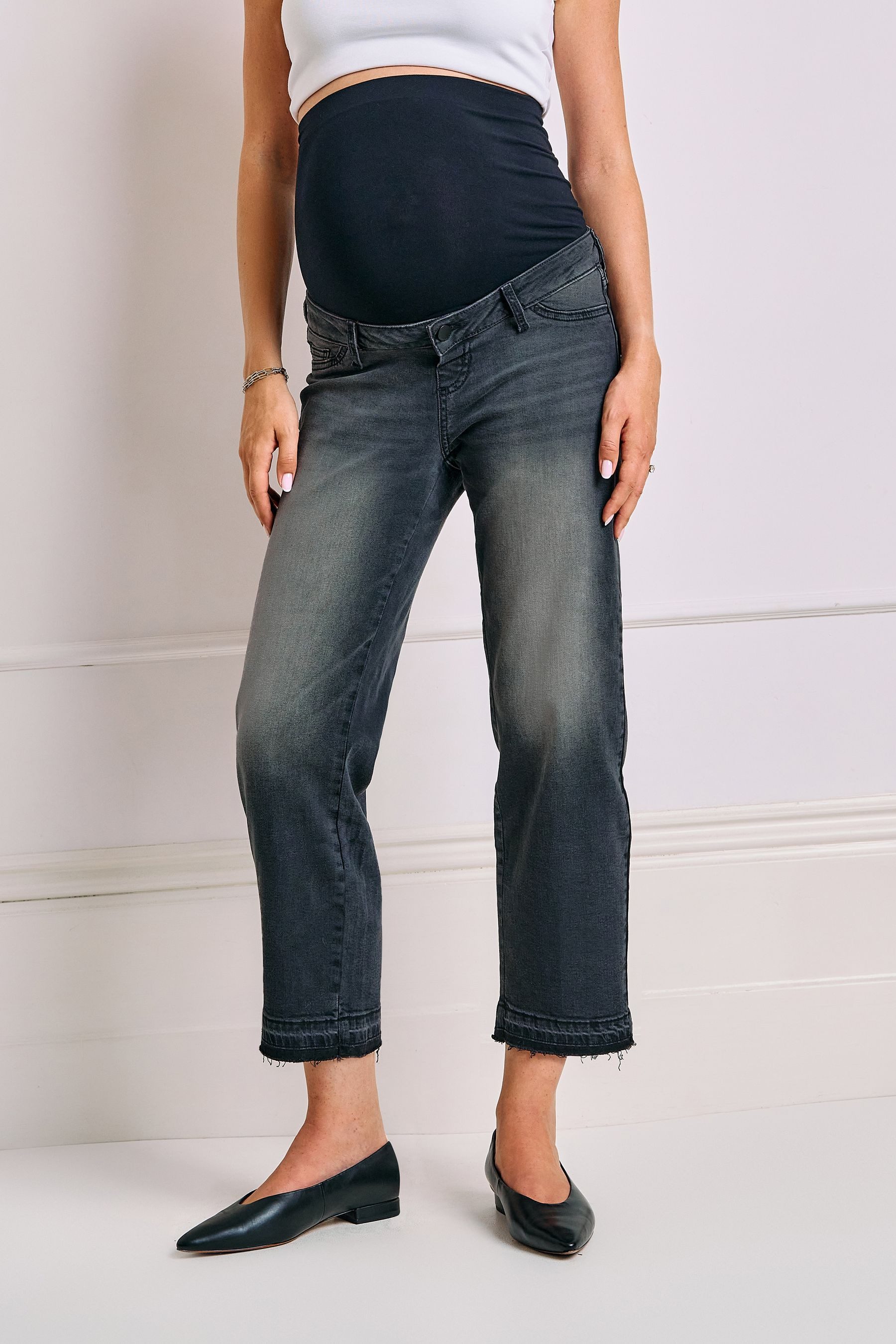 Seraphine Caprijeans Verkürzte Premium Seraphine Jeans, Umstandsmode (1-tlg)