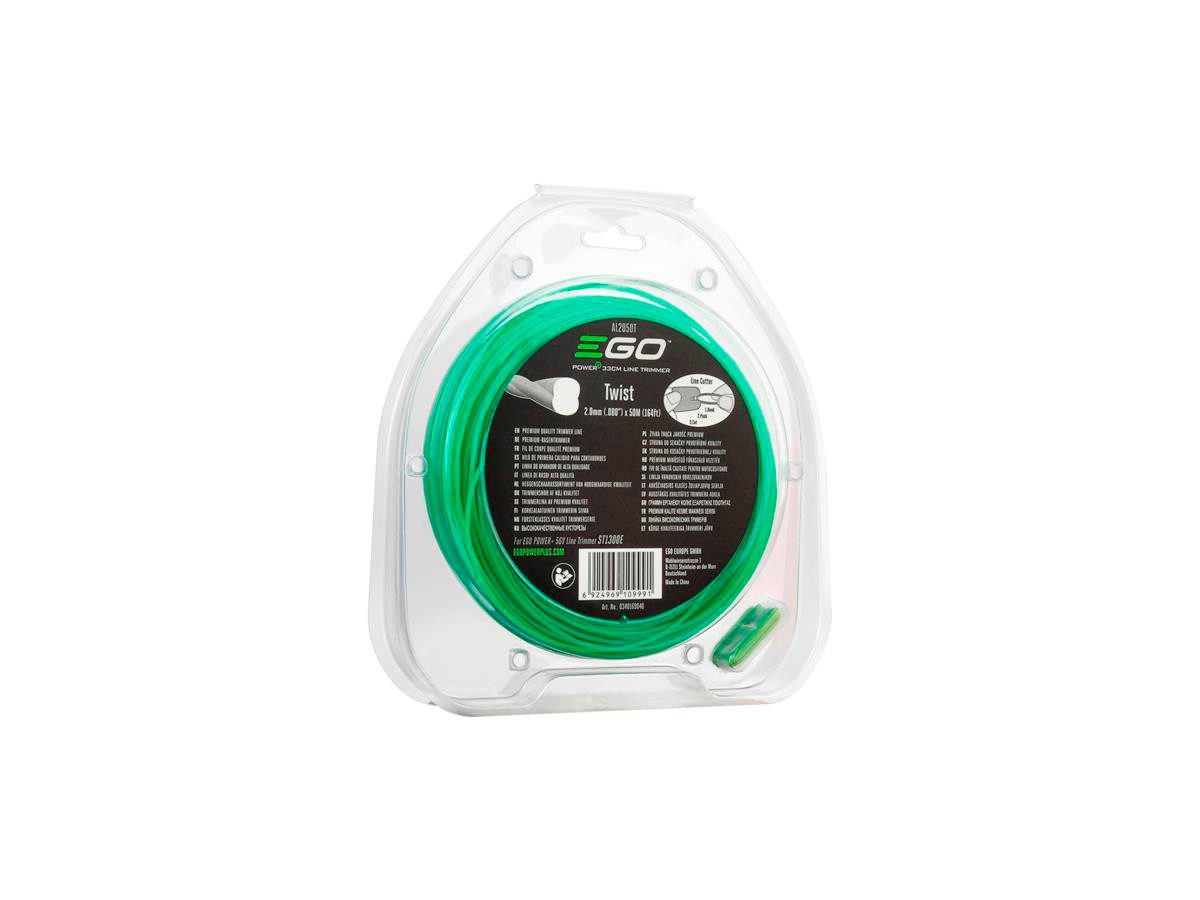 EGO POWER PLUS Trimmerfaden AL2050T, 50 m Länge, 2 mm Fadendurchmesser, für ST1300E