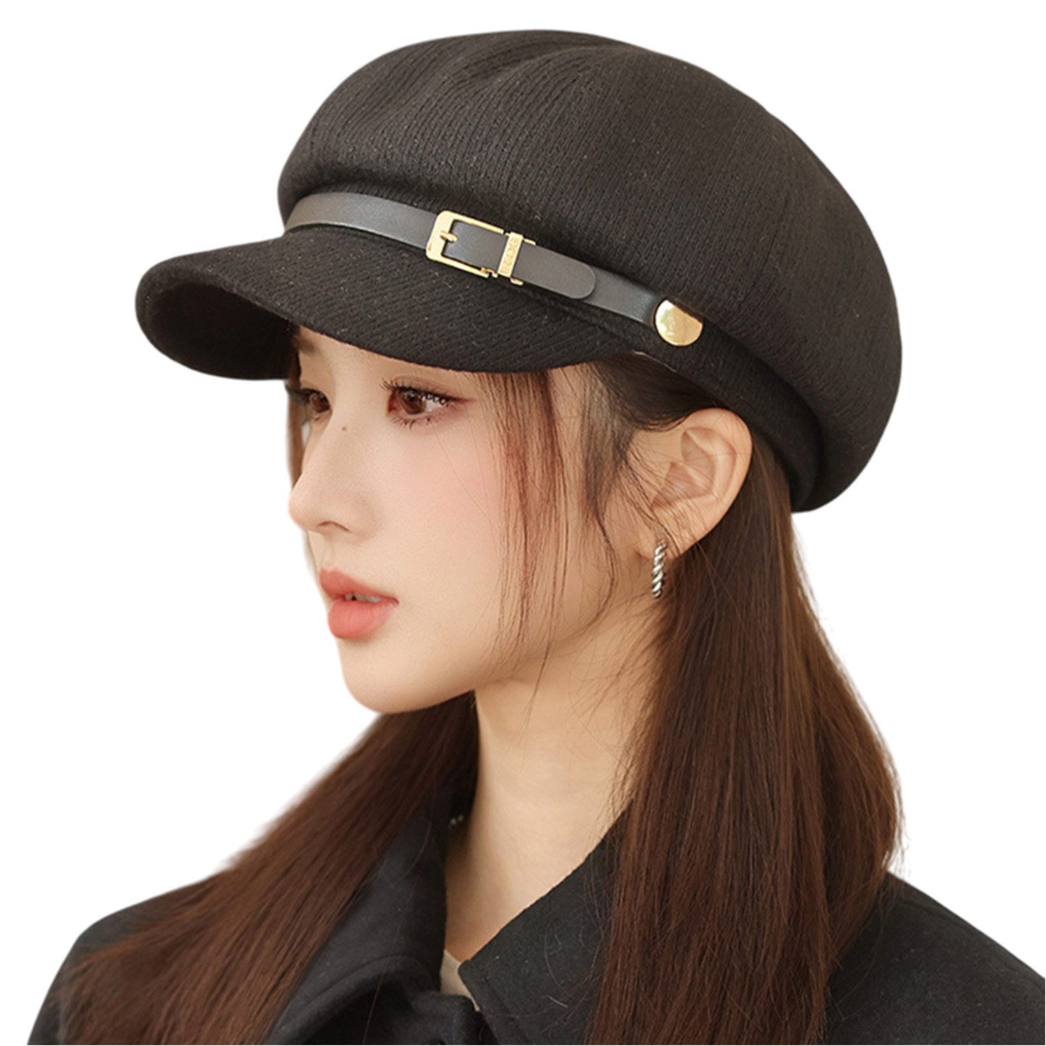 Refttenw Baskenmütze Damen Ballonmütze,warme Schirmmütze,Wintermütze,Barett günstig online kaufen