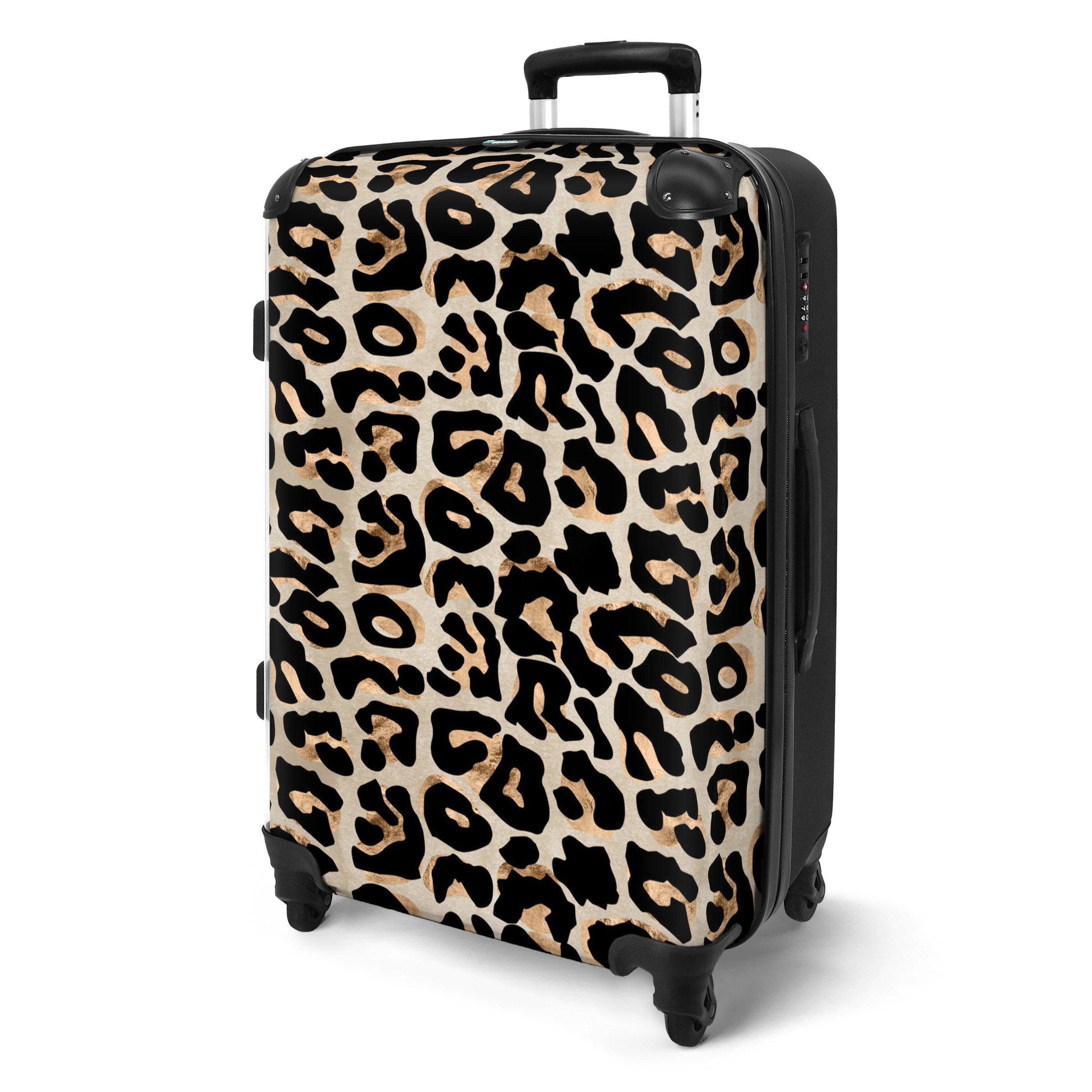 NoBoringSuitcases.com© Hartschalen-Trolley Tiermuster - Braun - günstig online kaufen