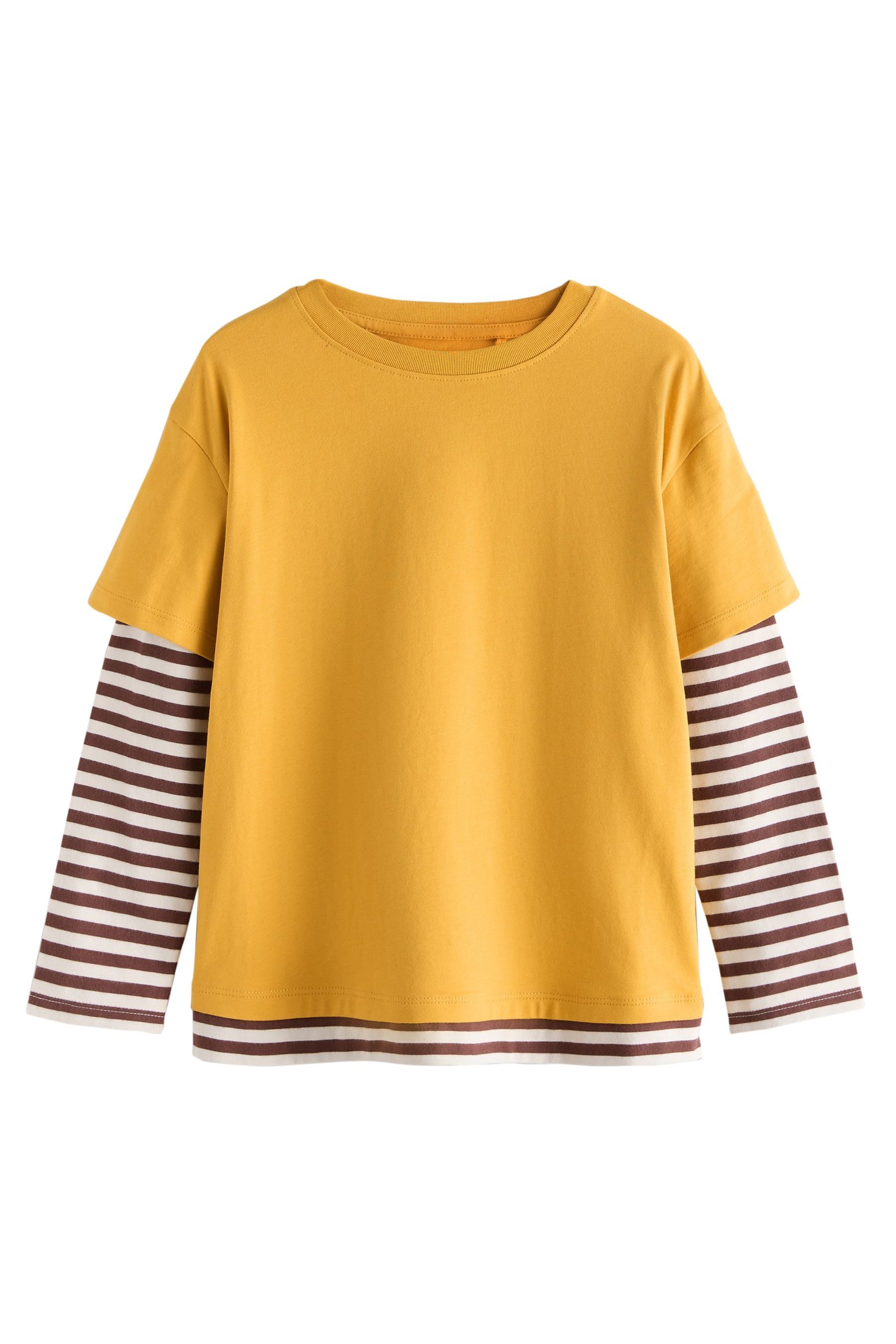 Next Langarmshirt Doppellagiges Langarmshirt (1-tlg)