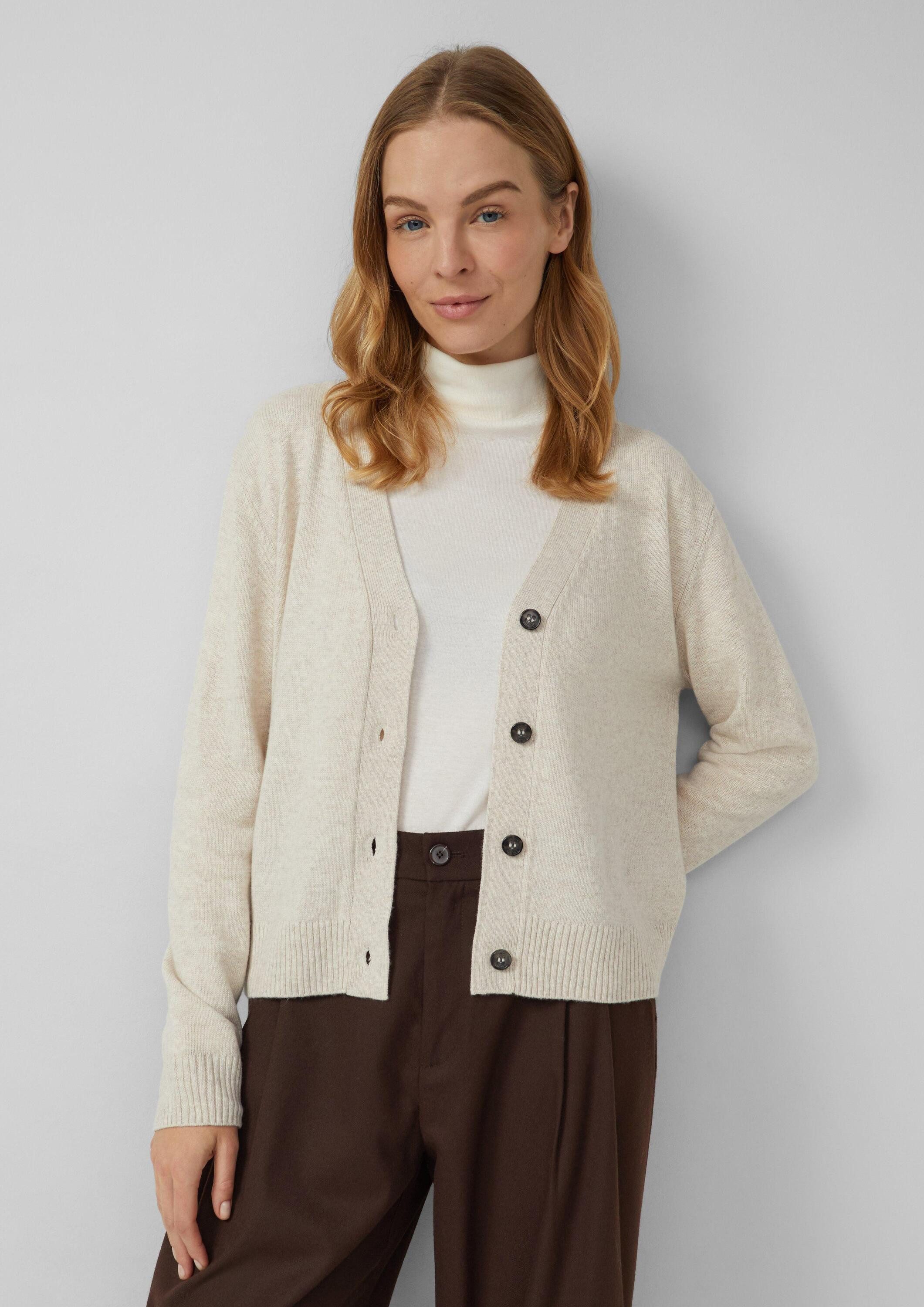 s.Oliver Cardigan Strickjacke Strickcardigan aus Wollmix
