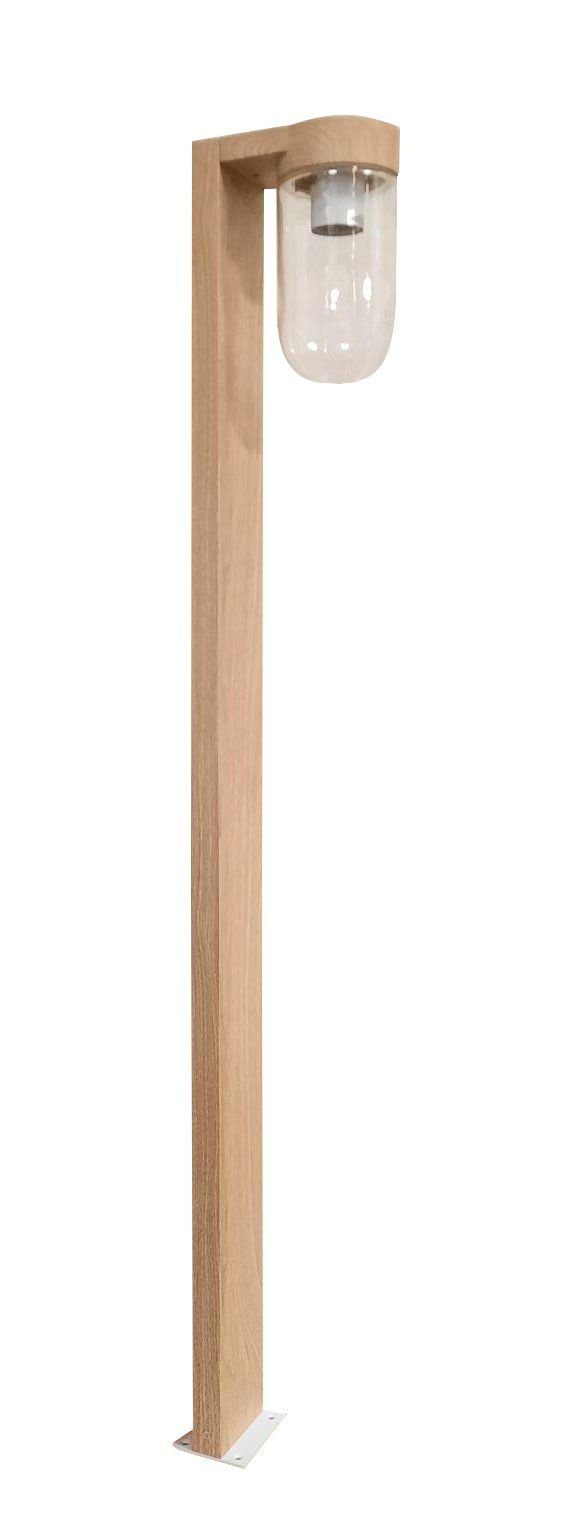 Brilliant Außen-Stehlampe, ohne Leuchtmittel, Cabar Wegeleuchte 110cm Holz Optik Garten Lampe Außenleuchte Leuchte