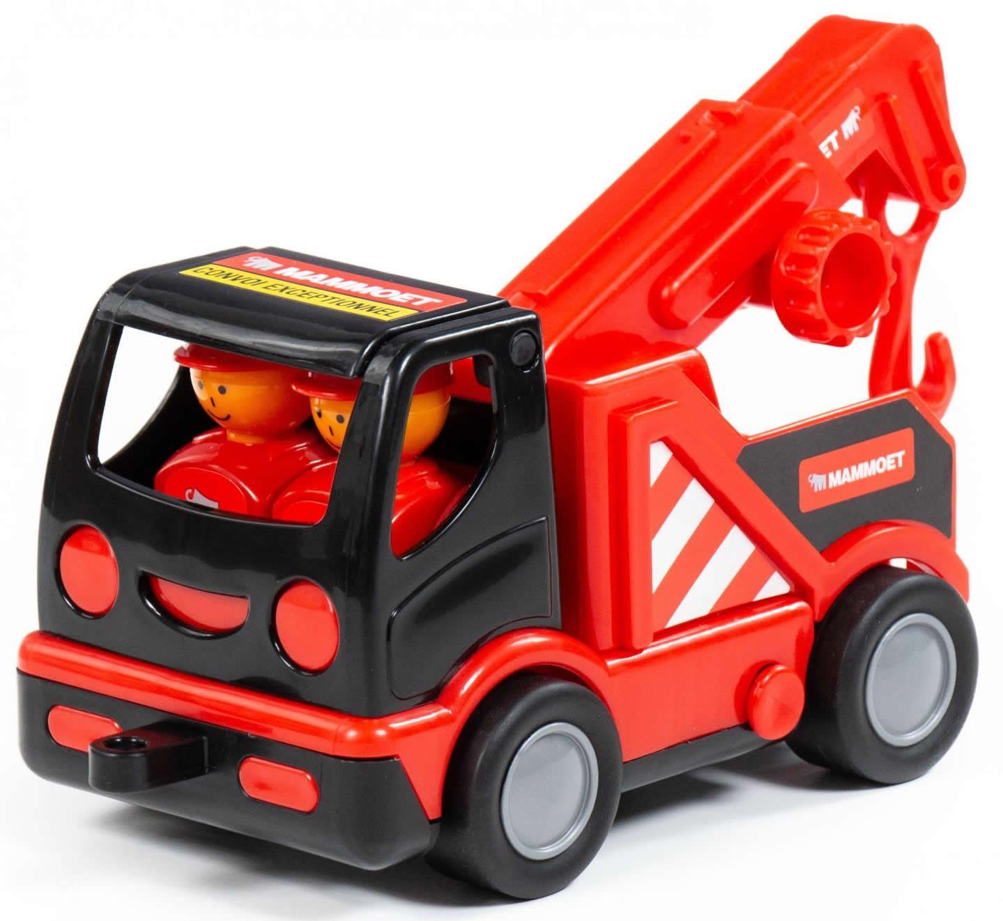 Polesie Spielzeug-Abschlepper MAMMOET Abschleppwagen My first Truck m. Figuren Kranwagen Lastwagen