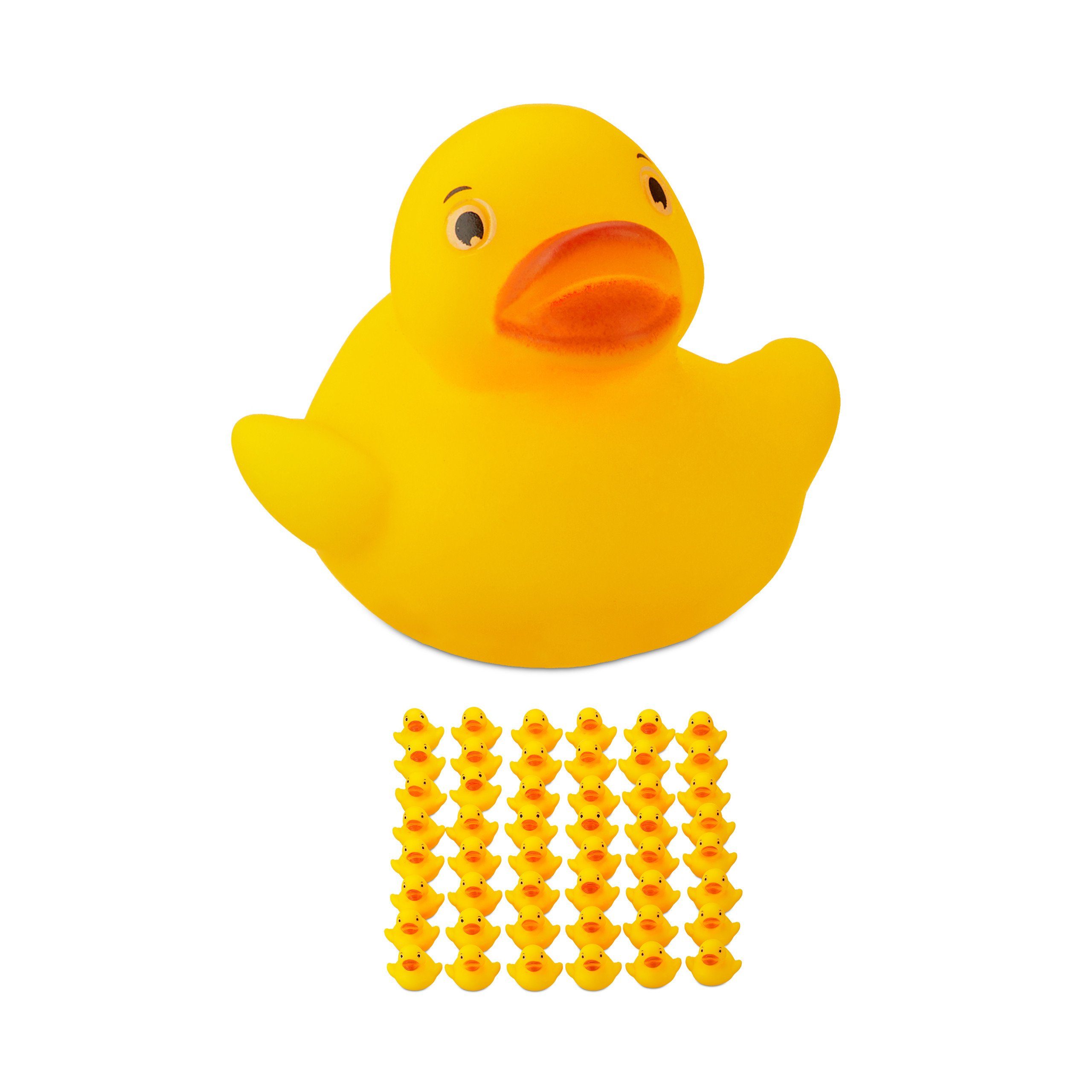 relaxdays Badespielzeug Badeente 3,5cm 48er Set günstig online kaufen