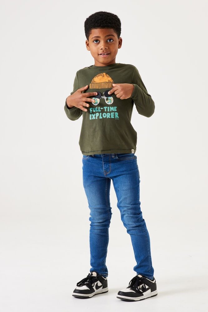 Garcia Langarmshirt Langarmshirt mit Brustprint – günstig online kaufen
