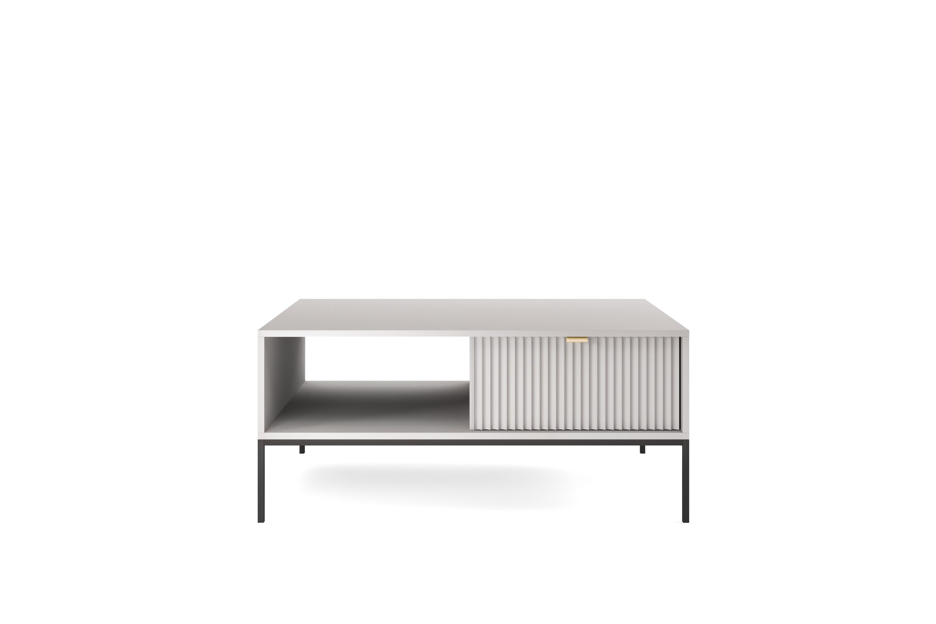 yourhouse24 Couchtisch NOVA Riffelfront Schublade (1 Tisch), Breite 104 cm