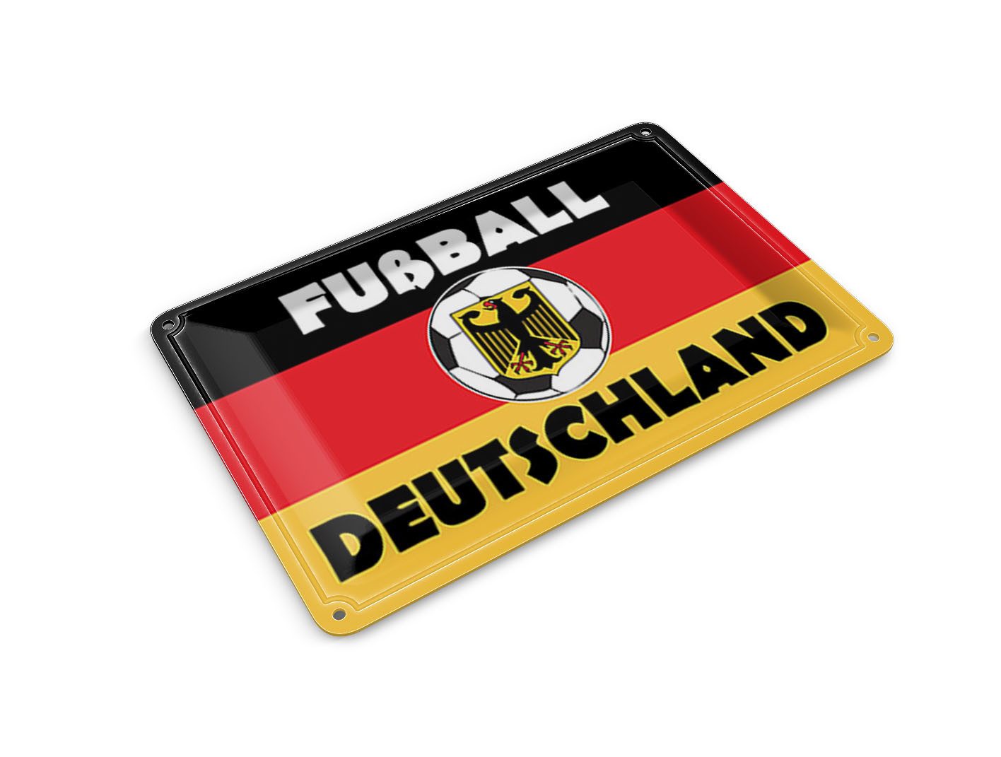 Femer GmbH Postkarte Spruch 14x10 cm Fußball Deutschland, unfrankiert