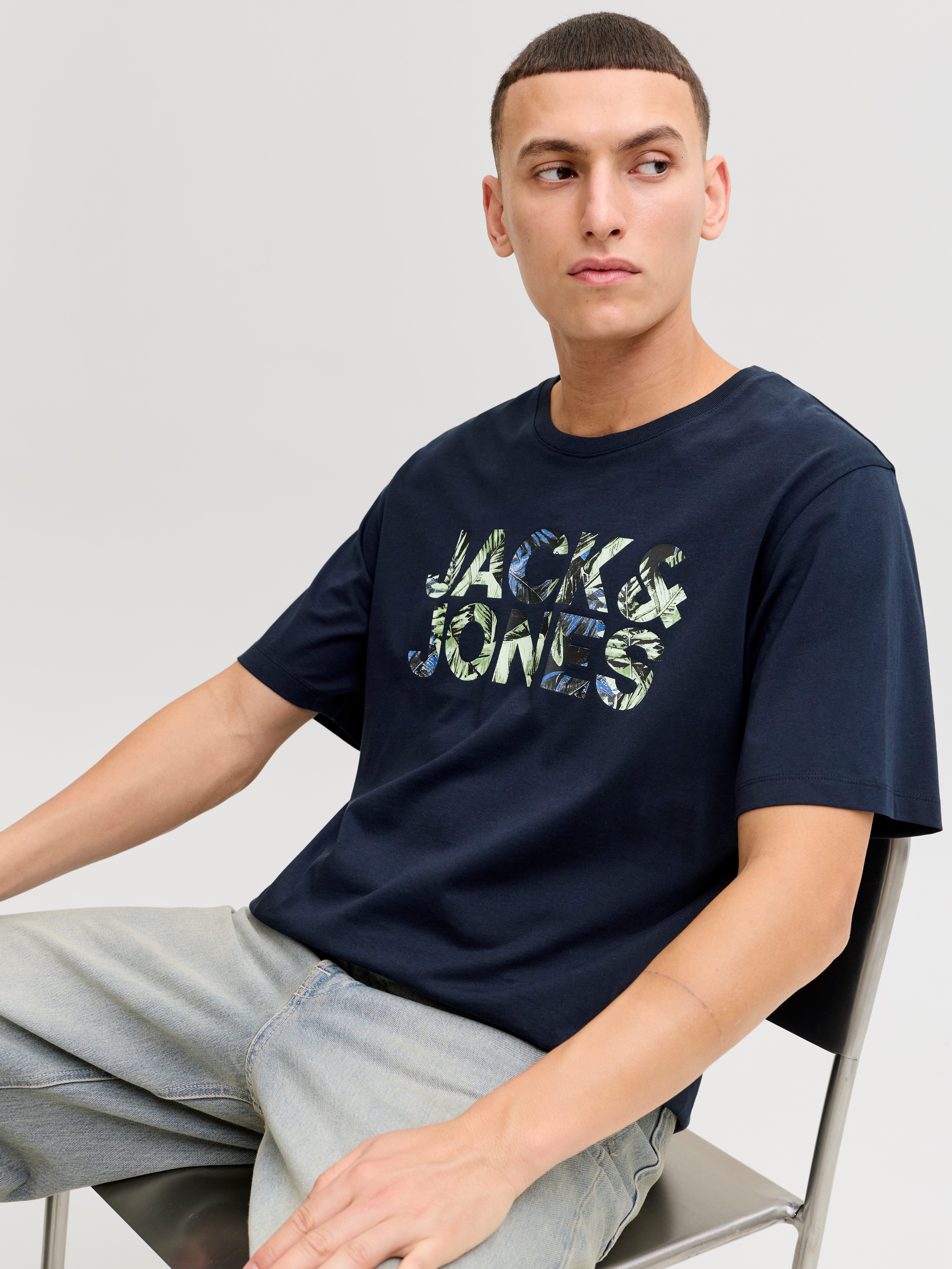 Jack & Jones Kurzarmshirt JJEJEFF LOGO TEE SS SN mit Logoprint günstig online kaufen