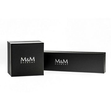 M&M Quarzuhr Armbanduhr Damen Leder New Classic, (1-tlg), Damenuhr weiß; Analoguhr rund mit Lederarmband, Designer Uhr, deutsche Manufaktur, inkl. edles Etui