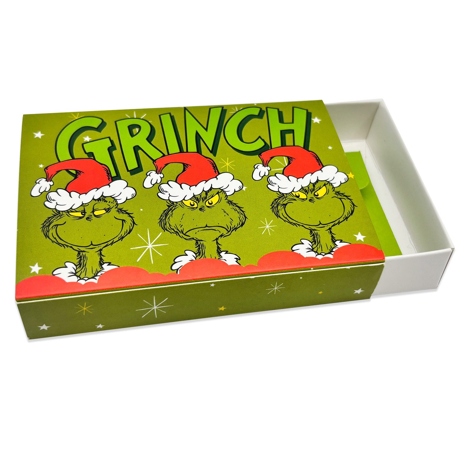 Party Factory Geschenkbox The Grinch Geschenkschachtel Geschenkbox für Weihnachten Silvester