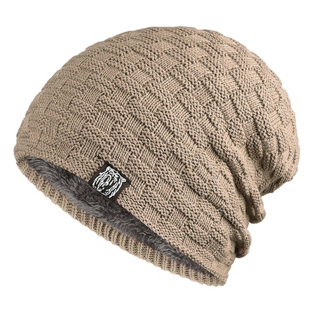 Coonoor Strickmütze Warm Gefütterte Wintermütze Strickmütze Beanie