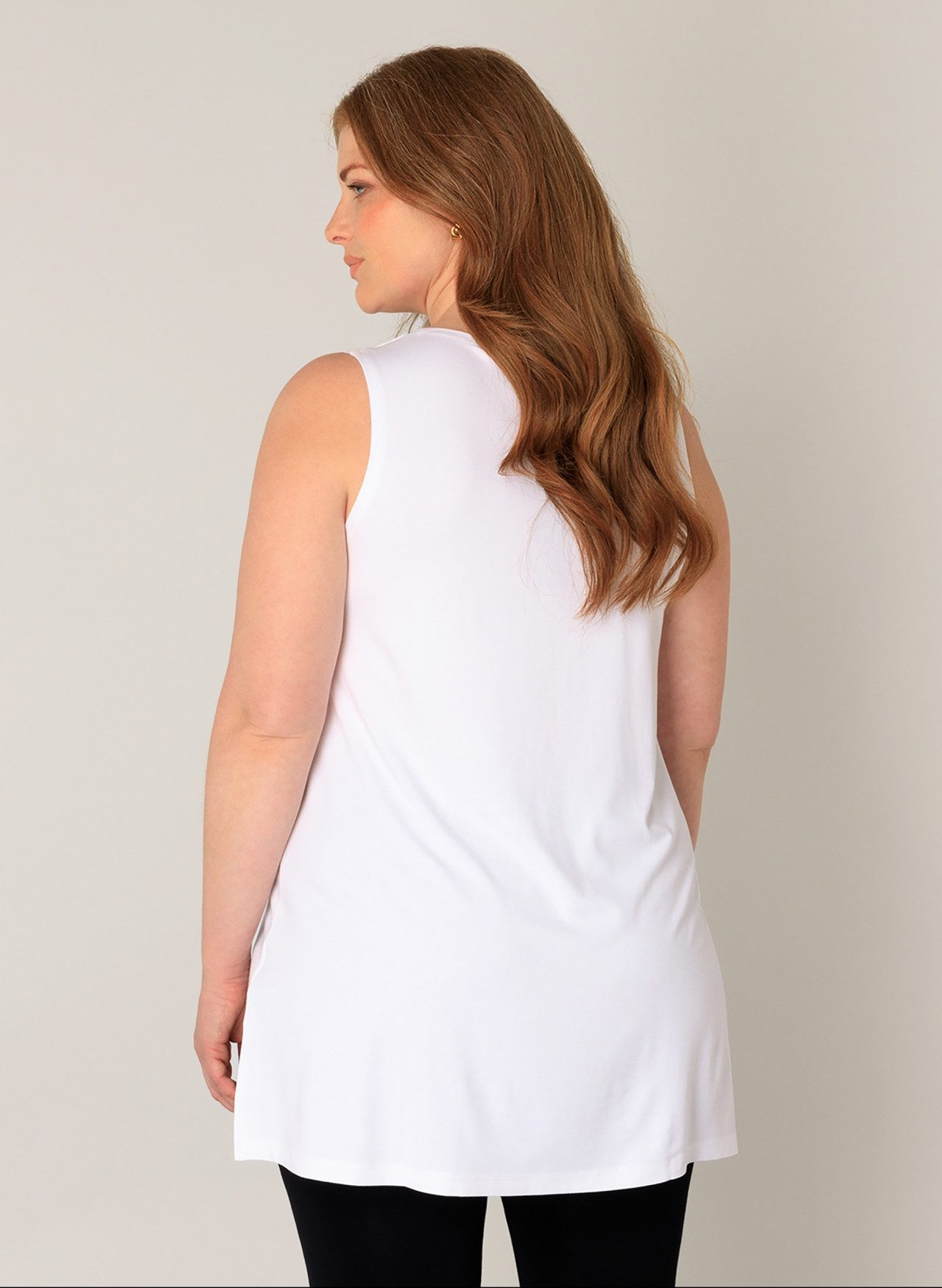 Base Level Curvy Longshirt ABBIGALE ärmellos, seitlich geschlitzt günstig online kaufen