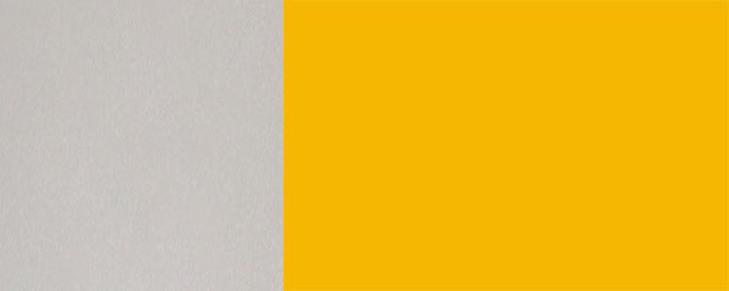 Schubladen (Napoli) Front- (Vollauszug Napoli 50cm Hochglanz Korpusfarbe Unterschrank Feldmann-Wohnen RAL Selbsteinzug) rapsgelb 1021 & 3