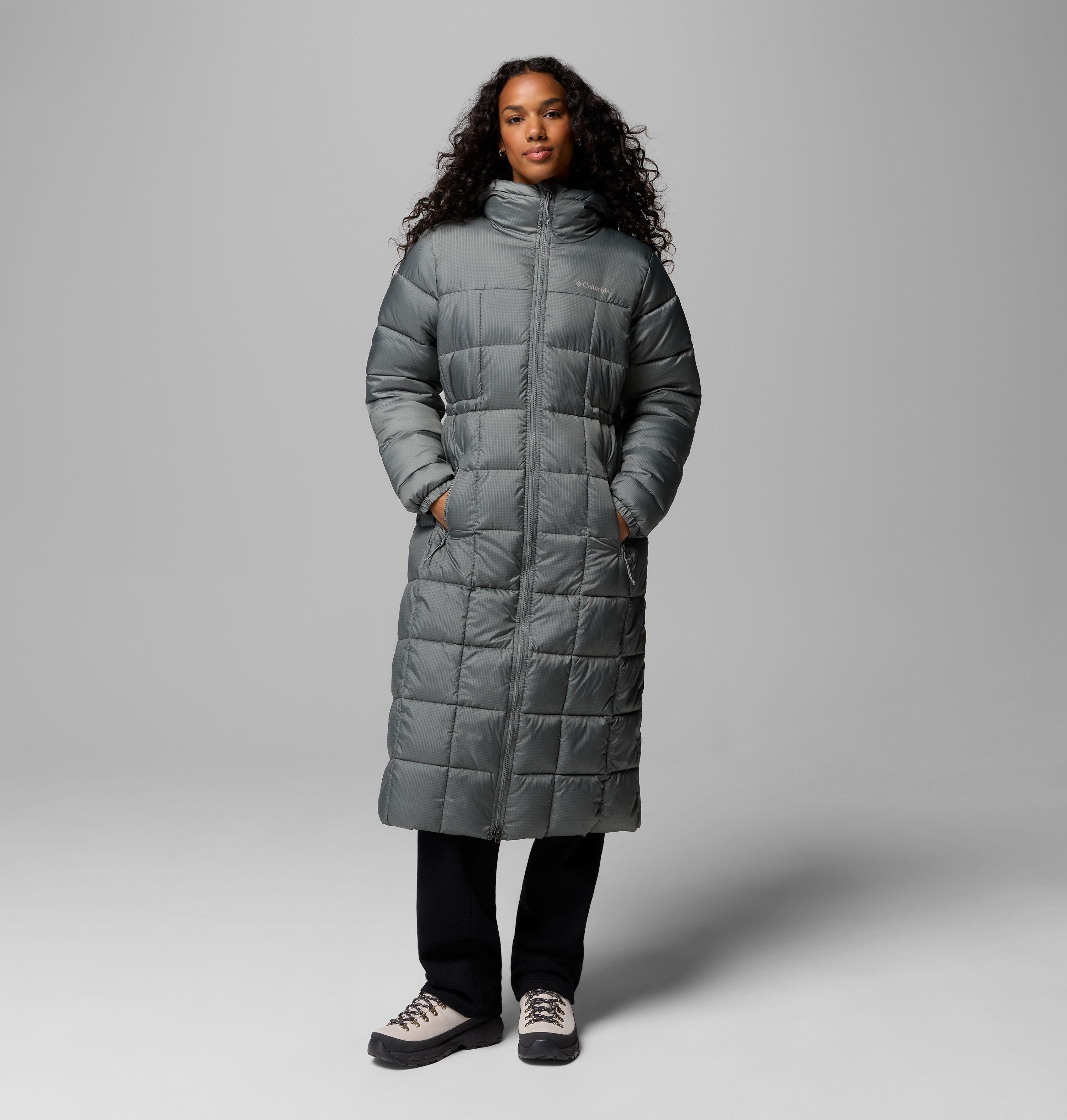 Columbia Wintermantel Puffect III Long Jacket wasserabweisend, windabweisend, wärmeisolierende Wattierung
