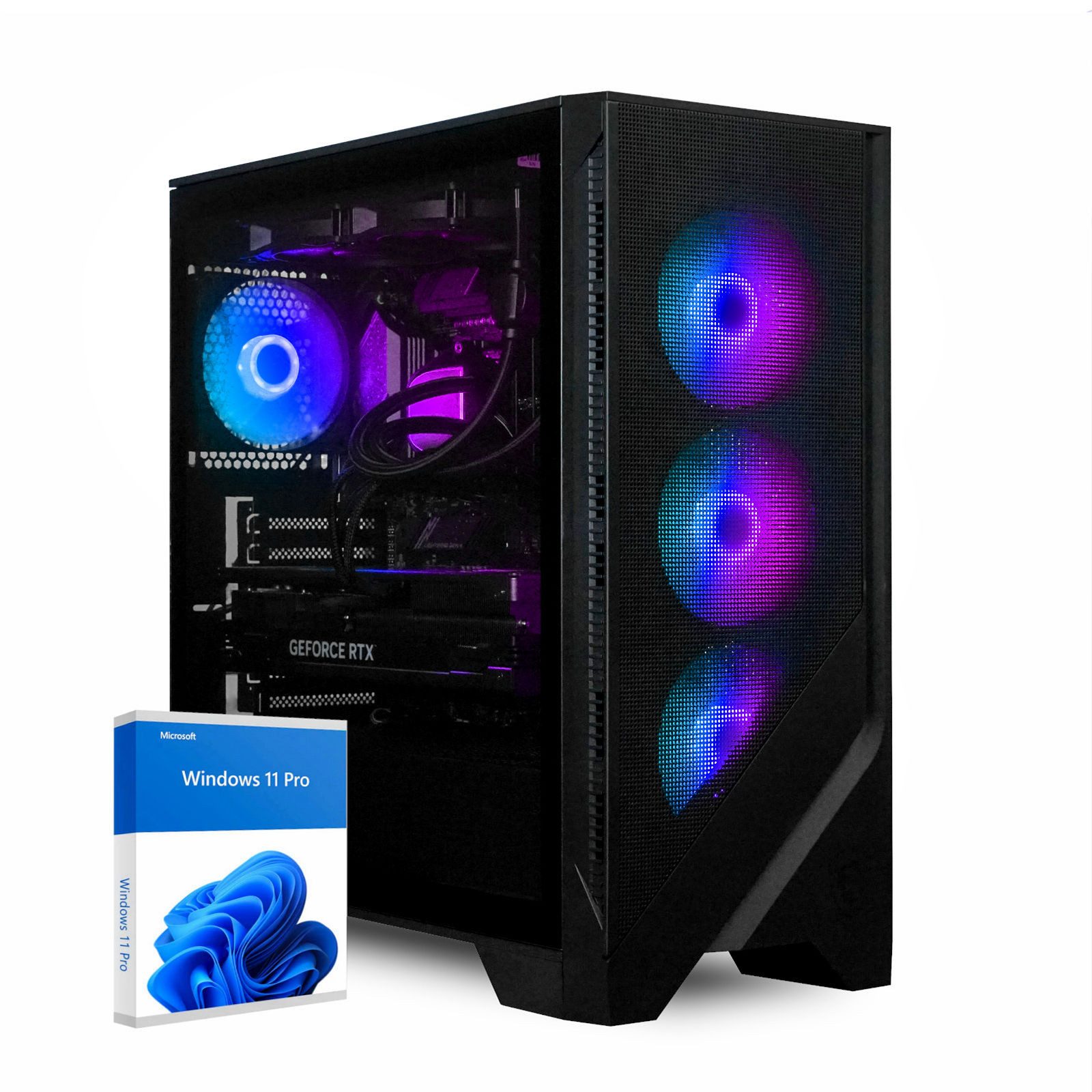 dcl24.de RGB Gaming-PC (Intel Core i7 13700KF, GeForce RTX 4090, 32 GB RAM, 1000 GB SSD, Wasserkühlung, WLAN, Windows 11 Pro)