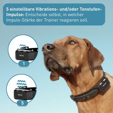PetTec Hunde-Halsband PetTec Ton & Vibra Multi-Trainer mit Fernbedienung, auf 2 Hunde erweiterbar, unterschiedliche Intensitäten