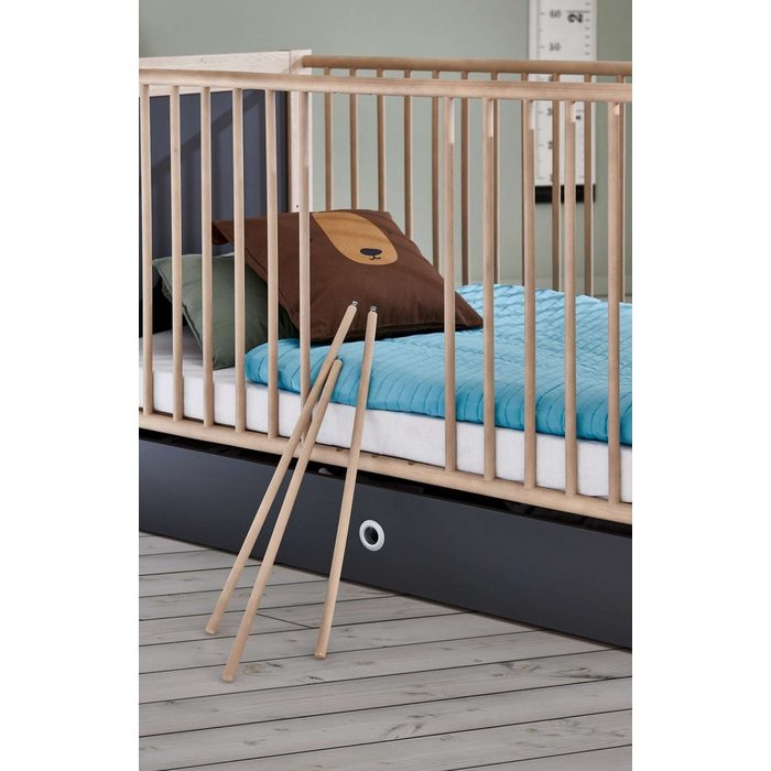 Stylefy Babymöbel-Set Karla I (Babyzimmer-Set Set (6-St) aus Holzwerkstoff Soft-Close Funktion mit Bettkasten Modern Design mit Rausfallschutz viel Stauraum