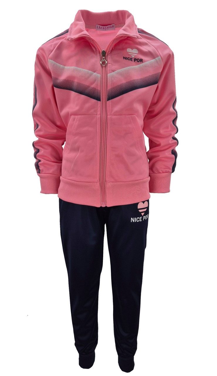Girls Fashion Trainingsanzug Mädchen Trainingsanzug, Sport- & Freizeitset, Jacke + Hose, MF3309