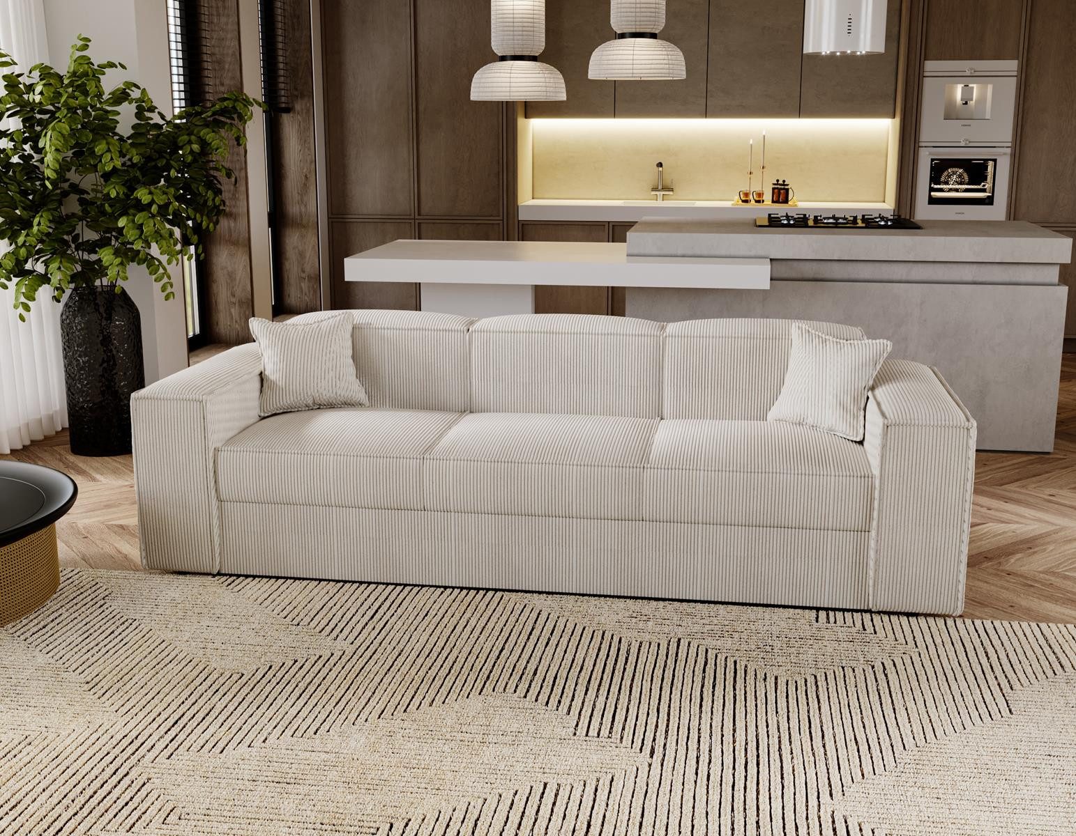 Compleo Schlafsofa modern 252 cm breit, günstig online kaufen