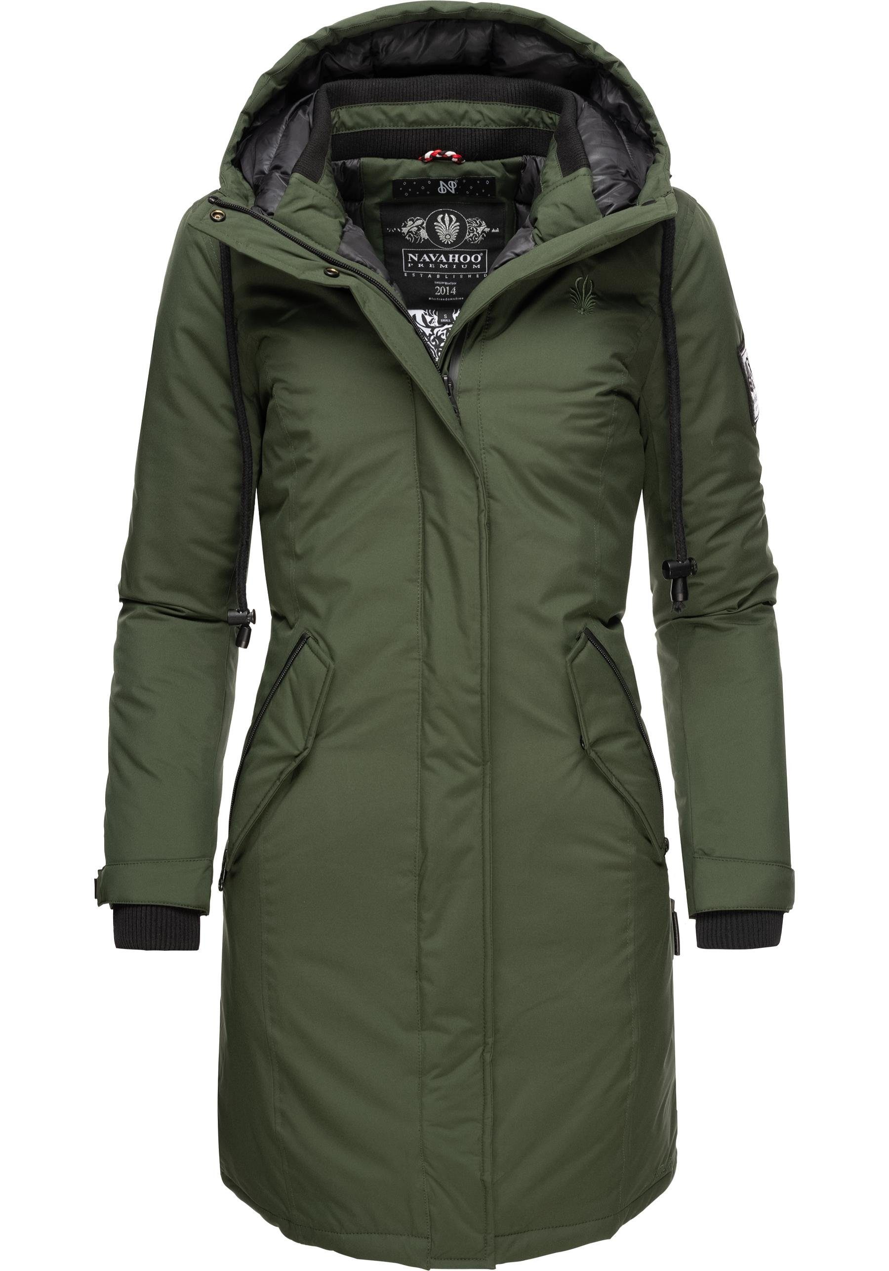 Navahoo Wintermantel Letiziaa sportlicher Winterparka mit gefütterter Kapuz günstig online kaufen