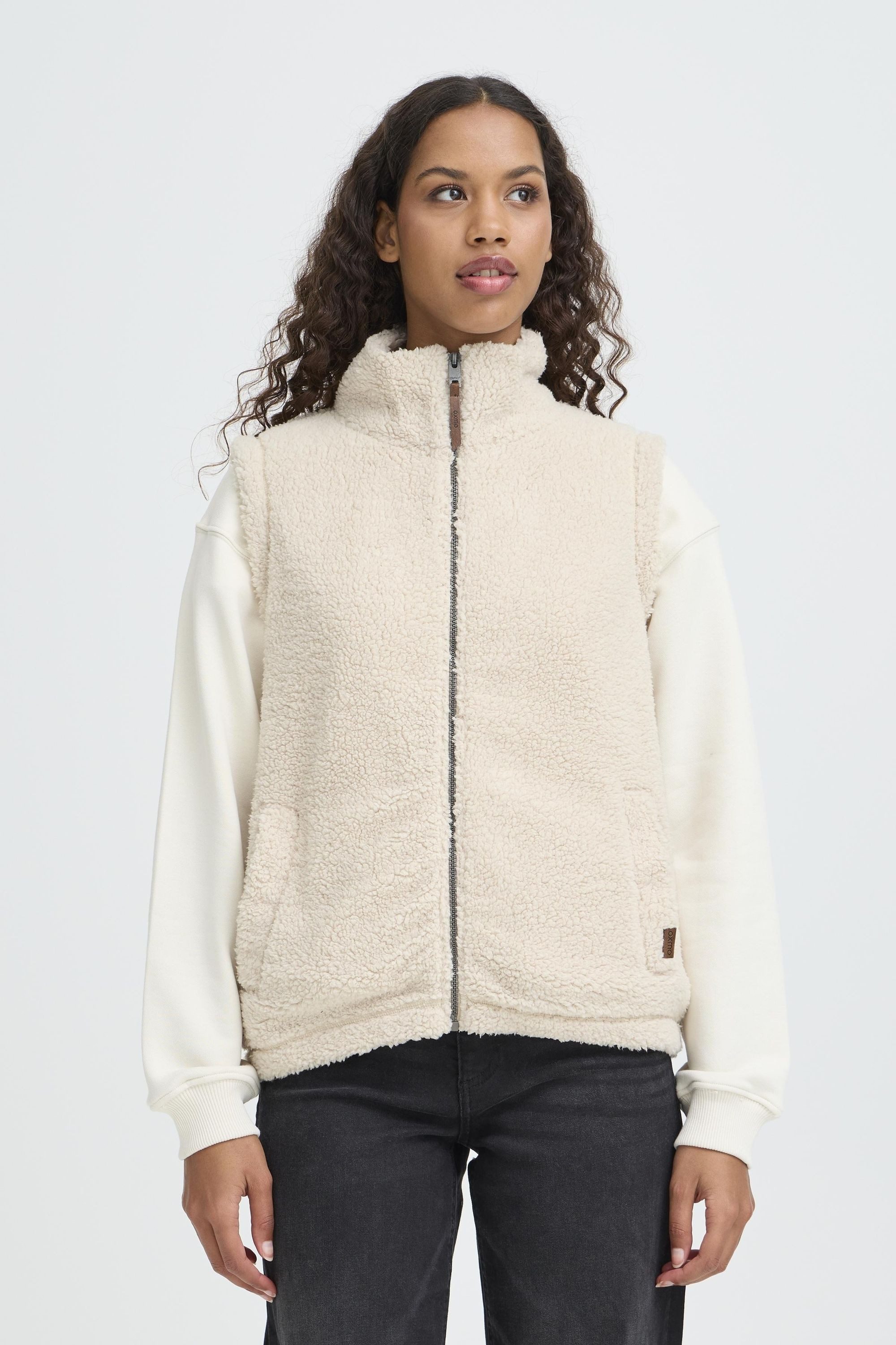 OXMO Fleeceweste OXBERINA Flauschige Teddy Fleeceweste