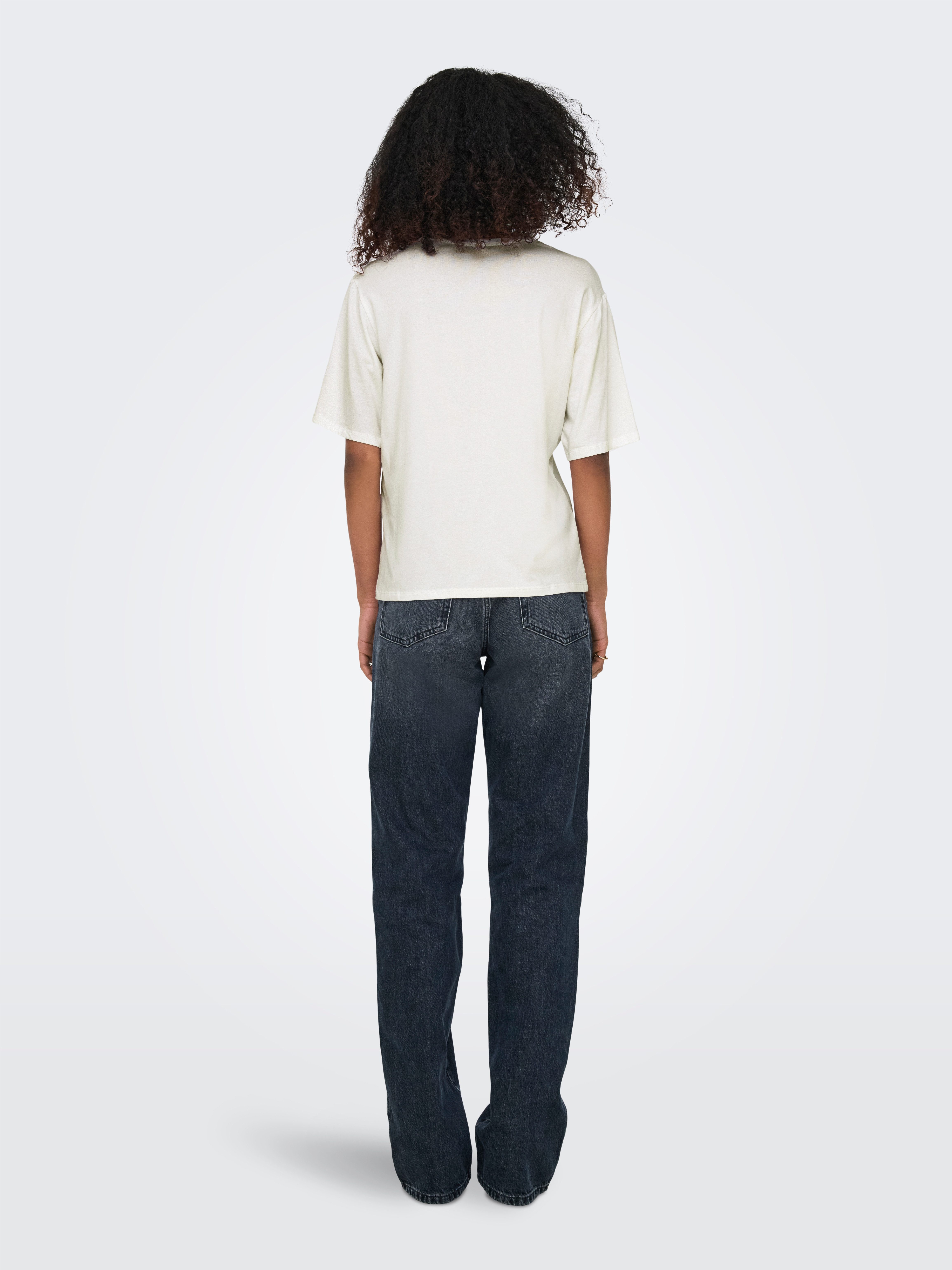ONLY Kurzarmshirt ONLSANNI S/S STONES TOP BOX JRS