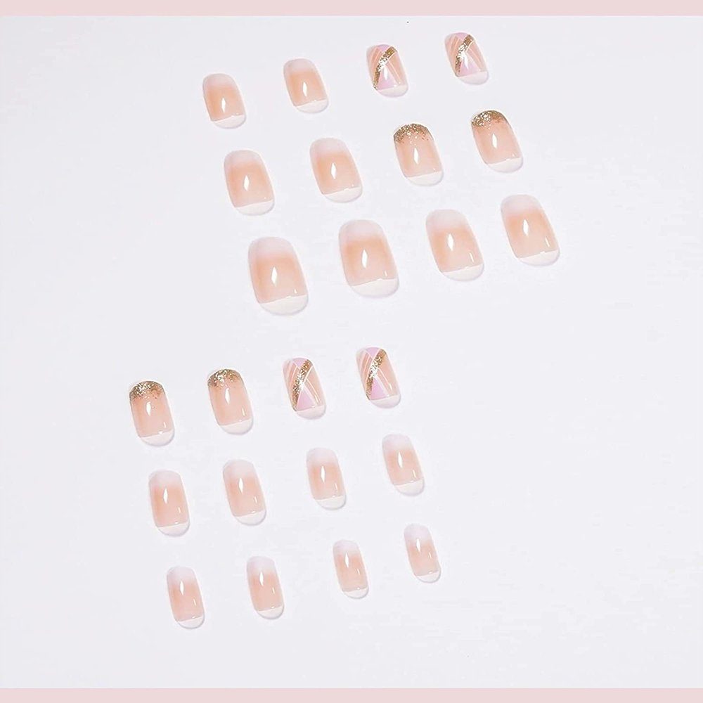 Größen GelldG Nägel Künstliche Kunstfingernägel Französische 12 Stücke Verschiedene 24