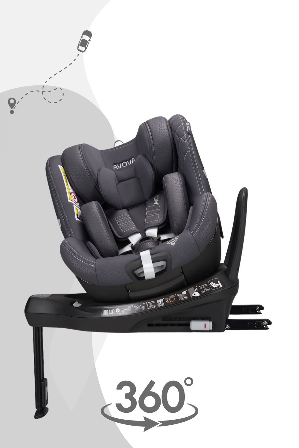 Avova Autokindersitz Alera 1 Reboard Kindersitz (3 Monate - 4 Jahre)