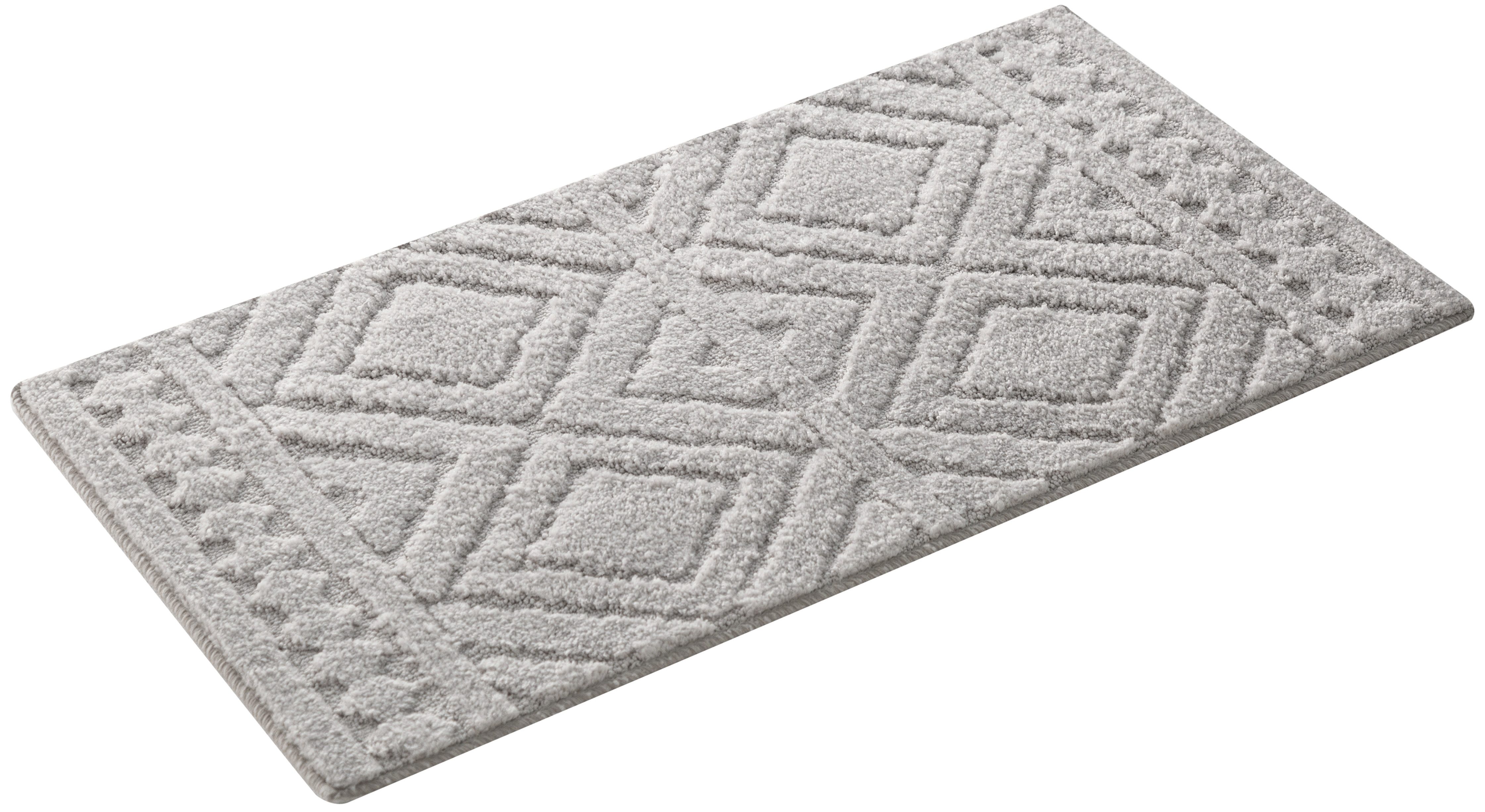 OTTO home Badematte Louvres, Badvorleger, Badezimmer Teppich, Duschvorleger, Höhe 10 mm, rutschhemmend beschichtet, schnell trocknend, Polyester, rechteckig, Ba – Bild 2 von 5