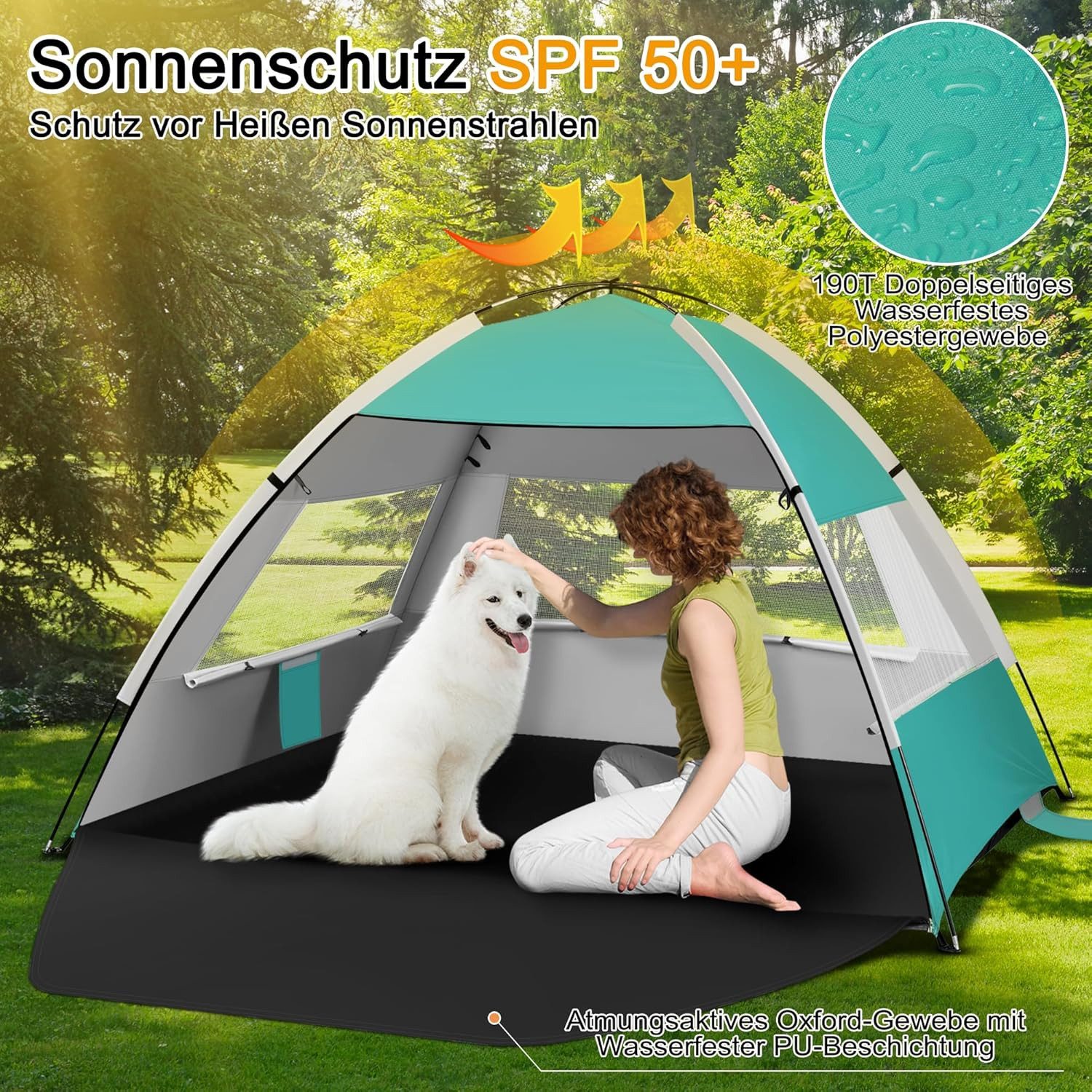 EUGAD Strandmuschel, Personen: 4 (1 tlg), günstig online kaufen