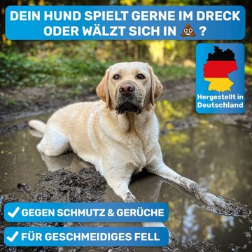 BluePet Tiershampoo "FellFein" Hundeshampoo Sensitiv, 200 ml, 100% vegan, Made in Germany, ohne Duftstoffe/Silikone/Farbstoffe