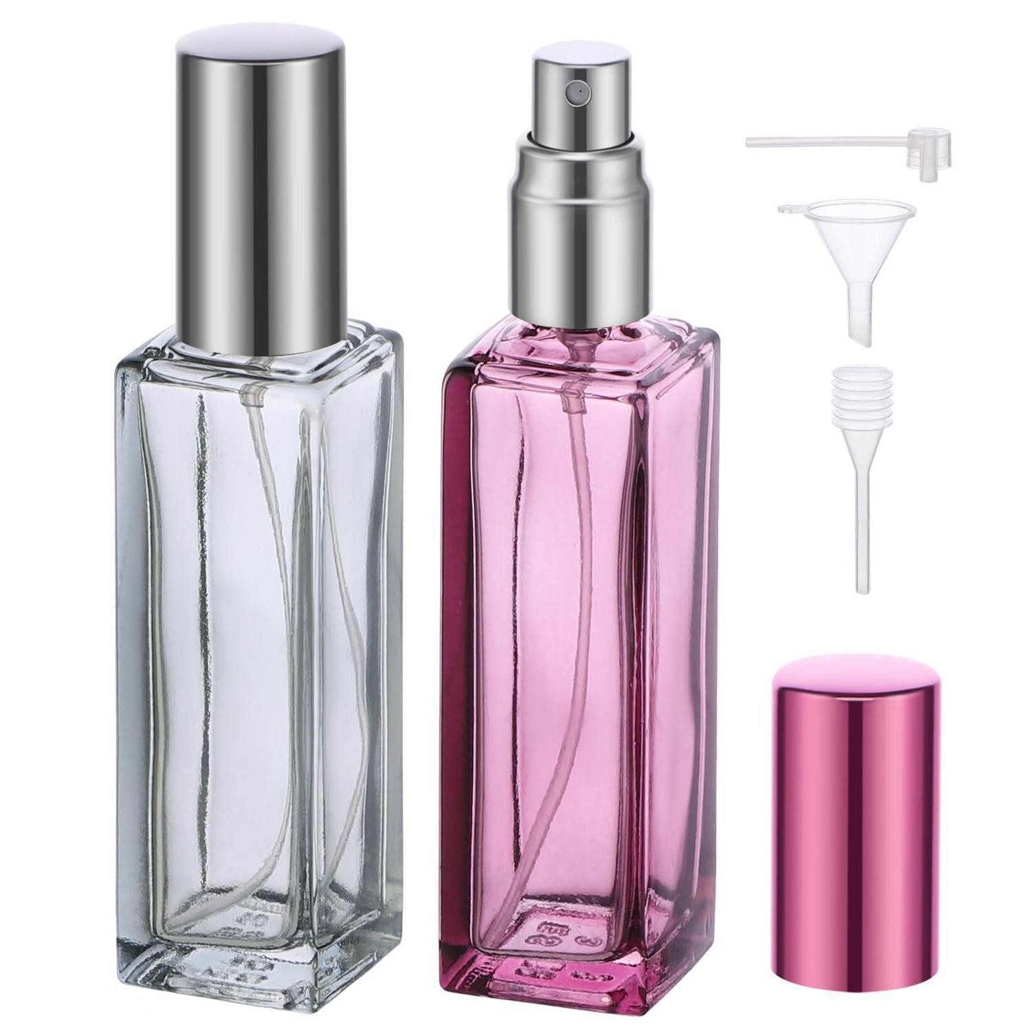 LuxusKollektion Parfümzerstäuber Parfümzerstäuber Unterwegs 20ml 2Stk Rauchgrau Lila (2 St)