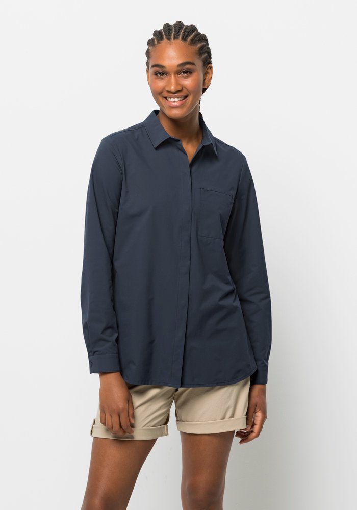 Jack Wolfskin Outdoorbluse LIGHT WANDER LS SHIRT W